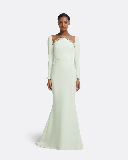 Heidi Long Dress in Spearmint