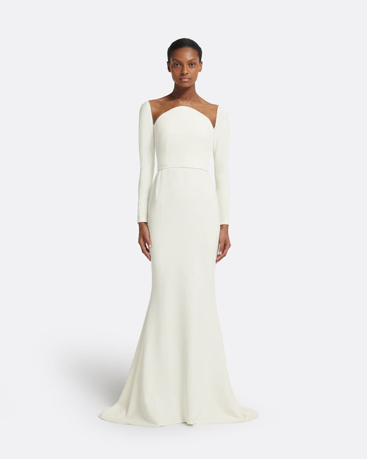 Heidi Long Dress in Ivory