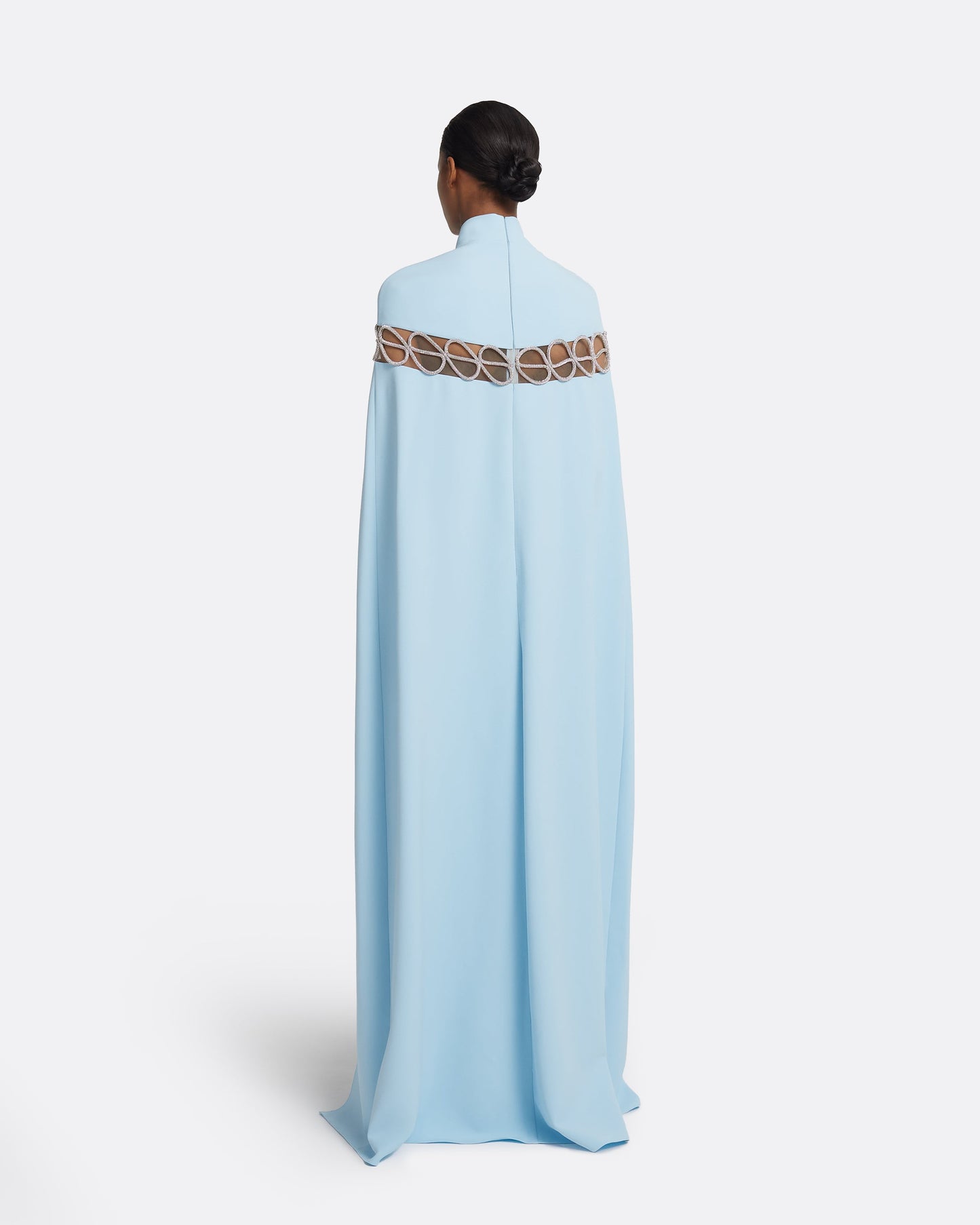 Coran Long Dress in Pale Blue