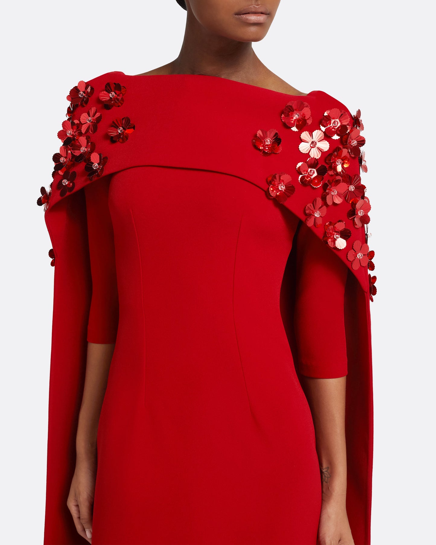 Isabella Harness With Soshin Dress in Cherry Red