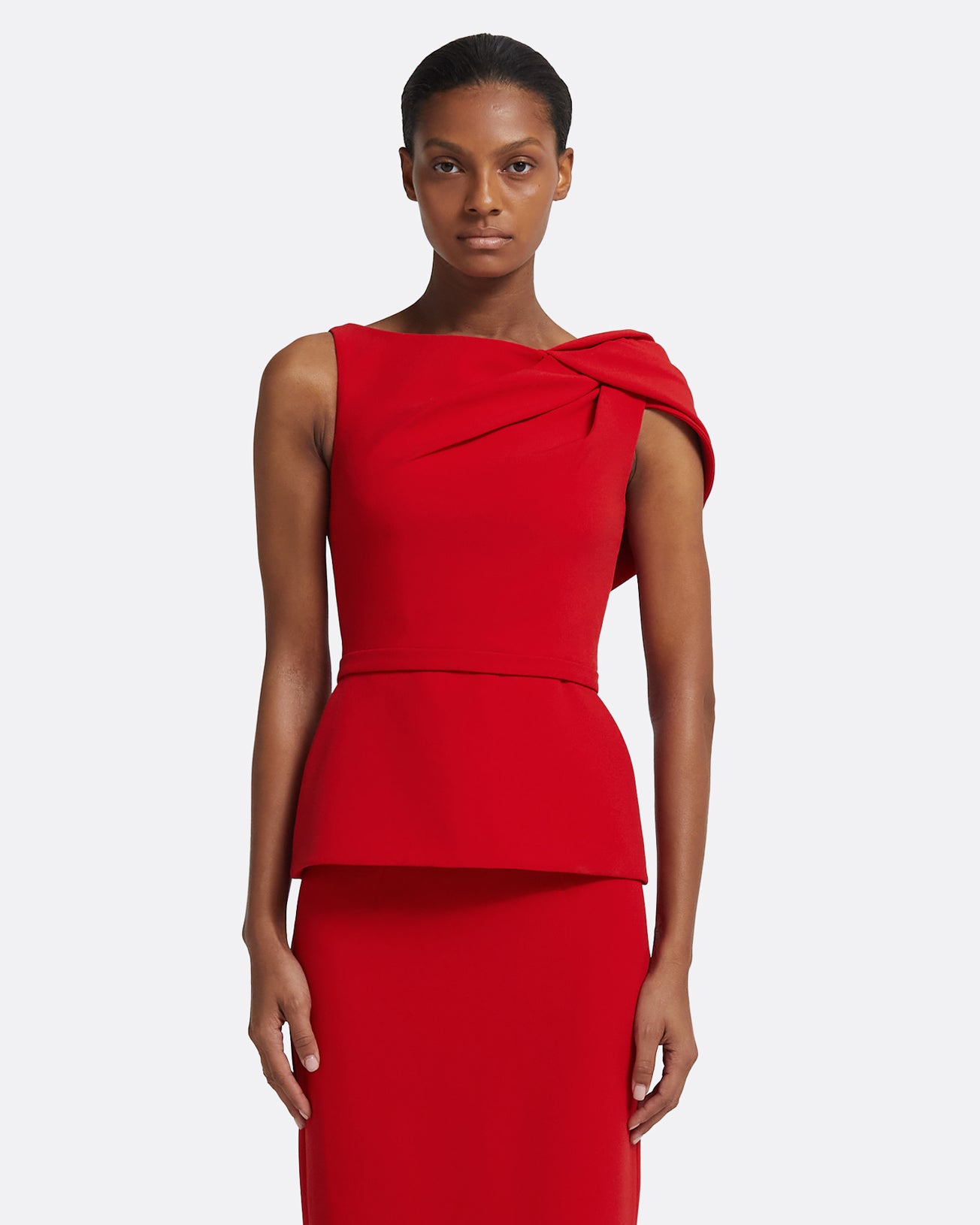 Emel Tops in Cherry Red