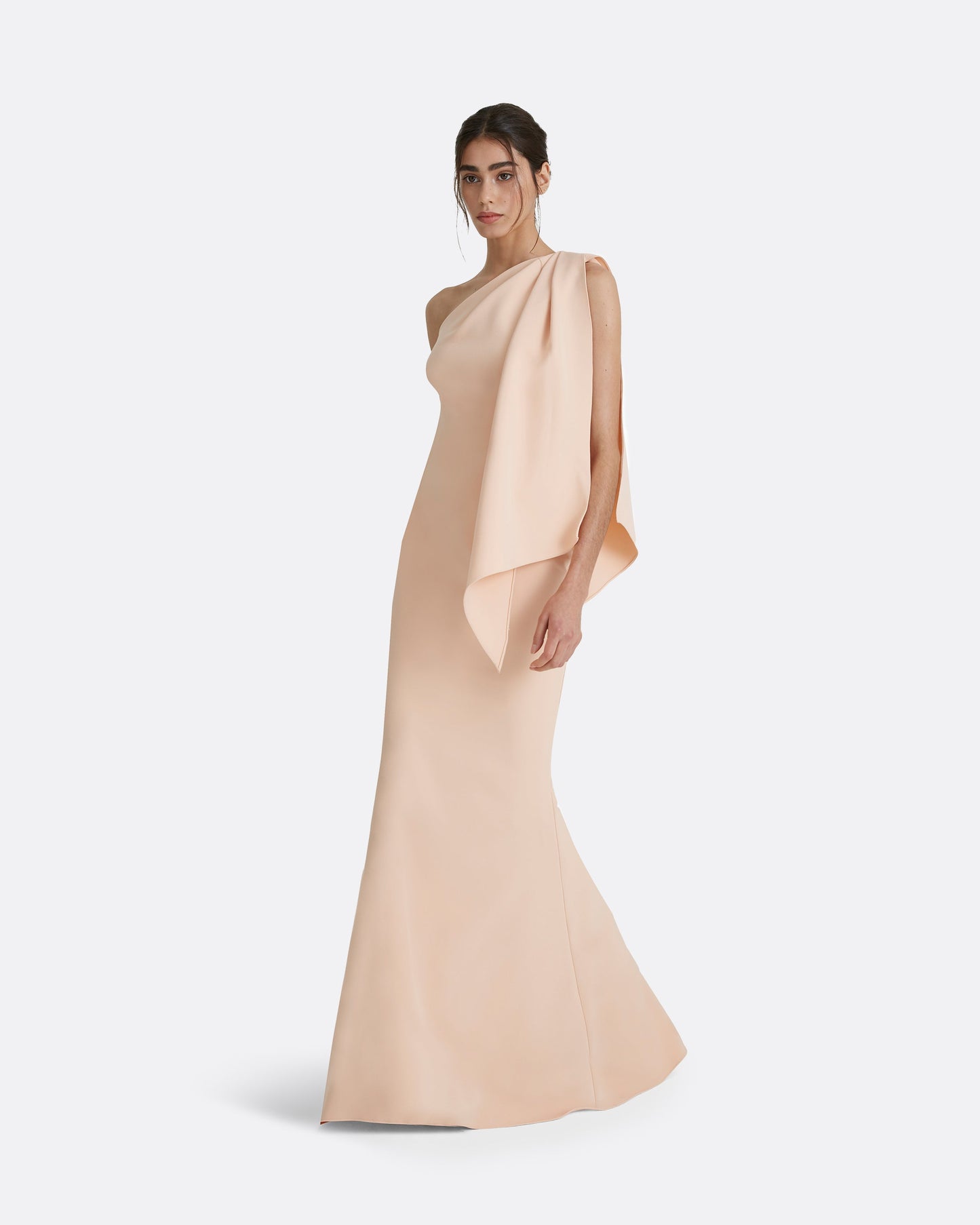 Elvie Peach Long Dress