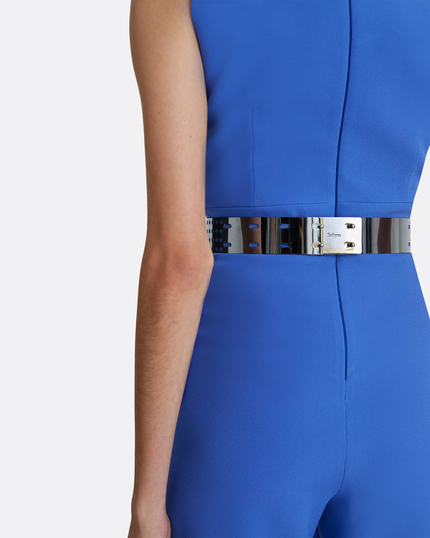 Clio Gunmetal Metal Belt