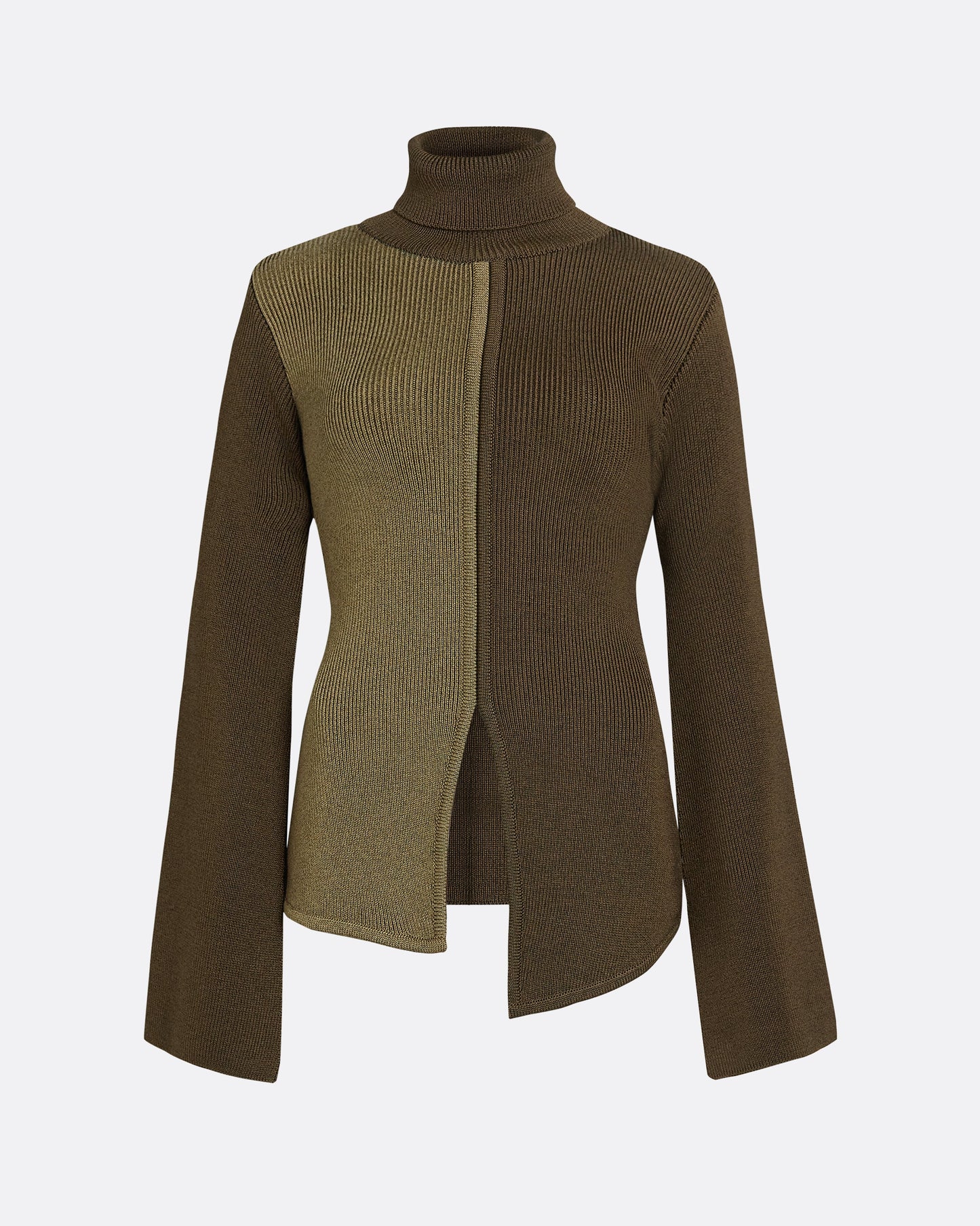 Gigi Light Khaki & Dark Khaki Knit