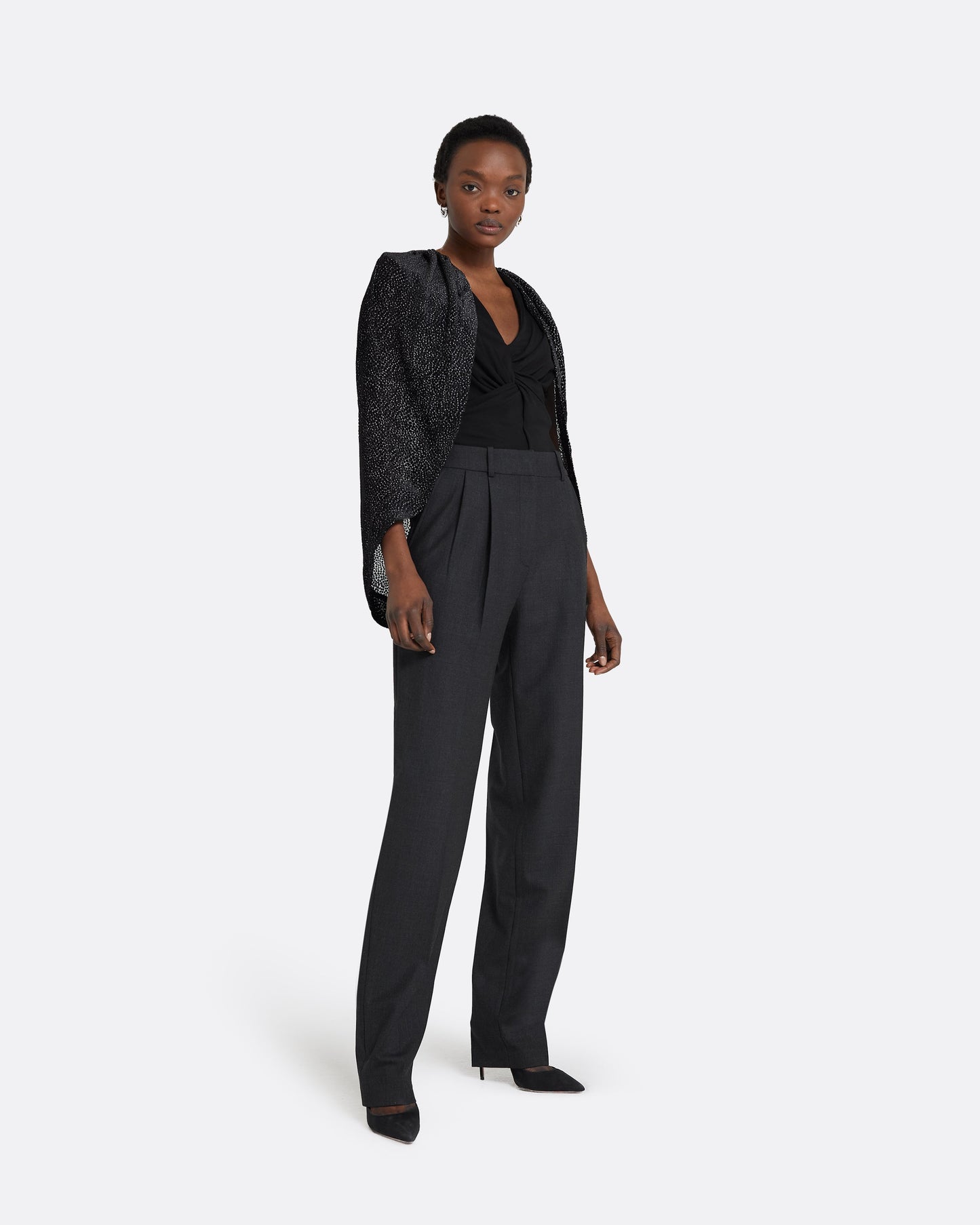 Penelope Charcoal Trousers