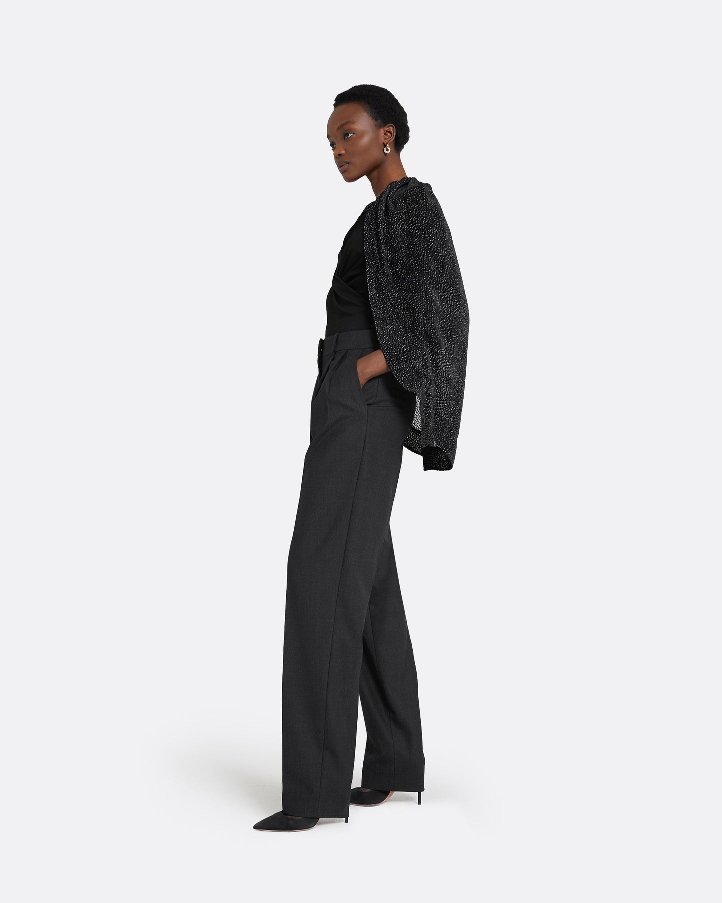 Penelope Charcoal Trousers