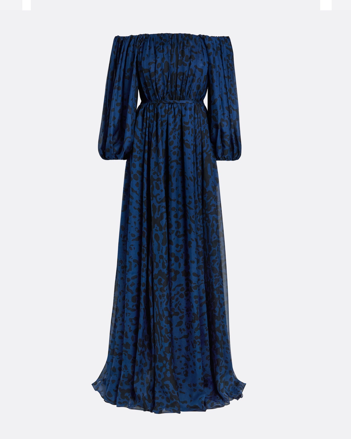 Ely Navy & Black Long Dress