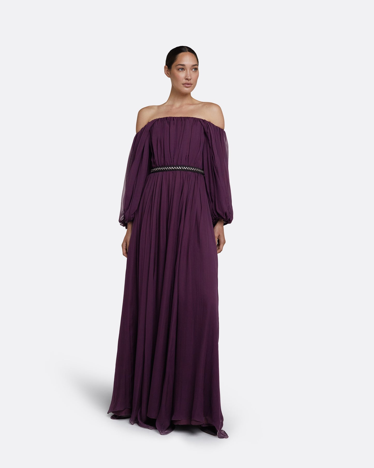 Ely Blackberry Long Dress