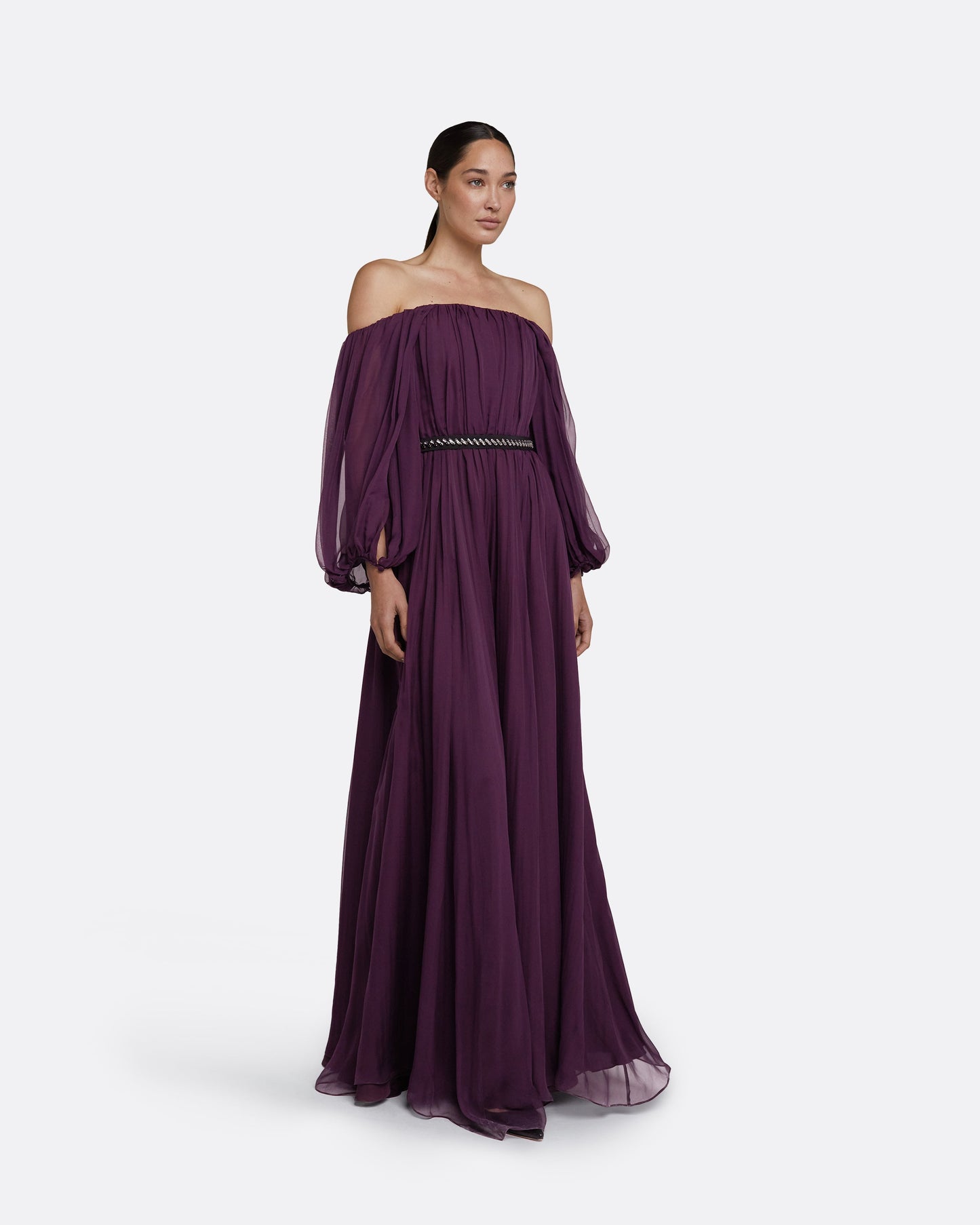 Ely Blackberry Long Dress