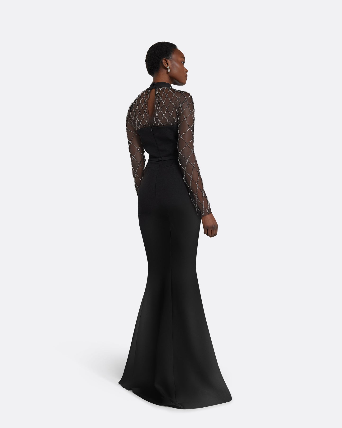 Clarence Black Long Dress