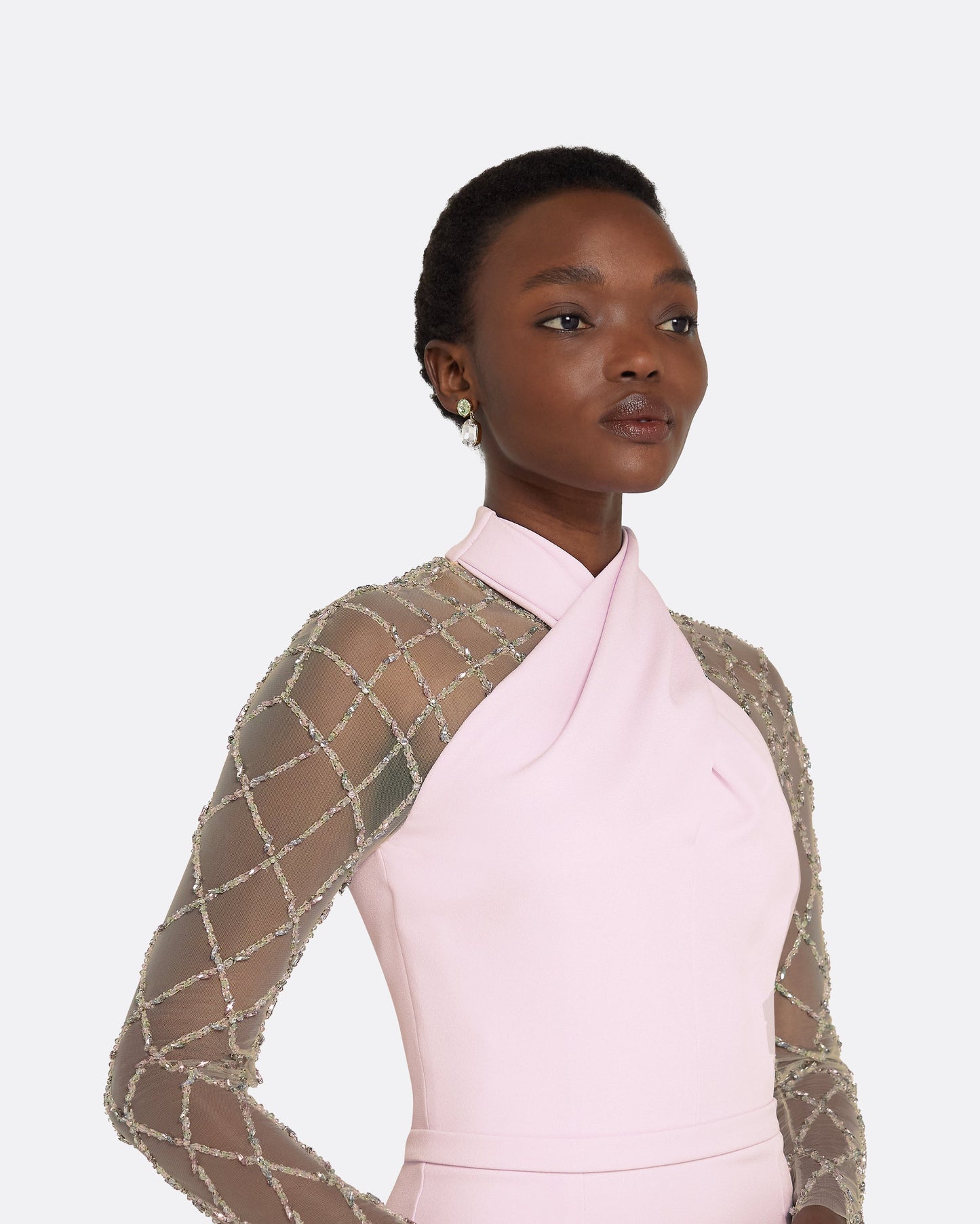 Clarence Lilac Snow Long Dress