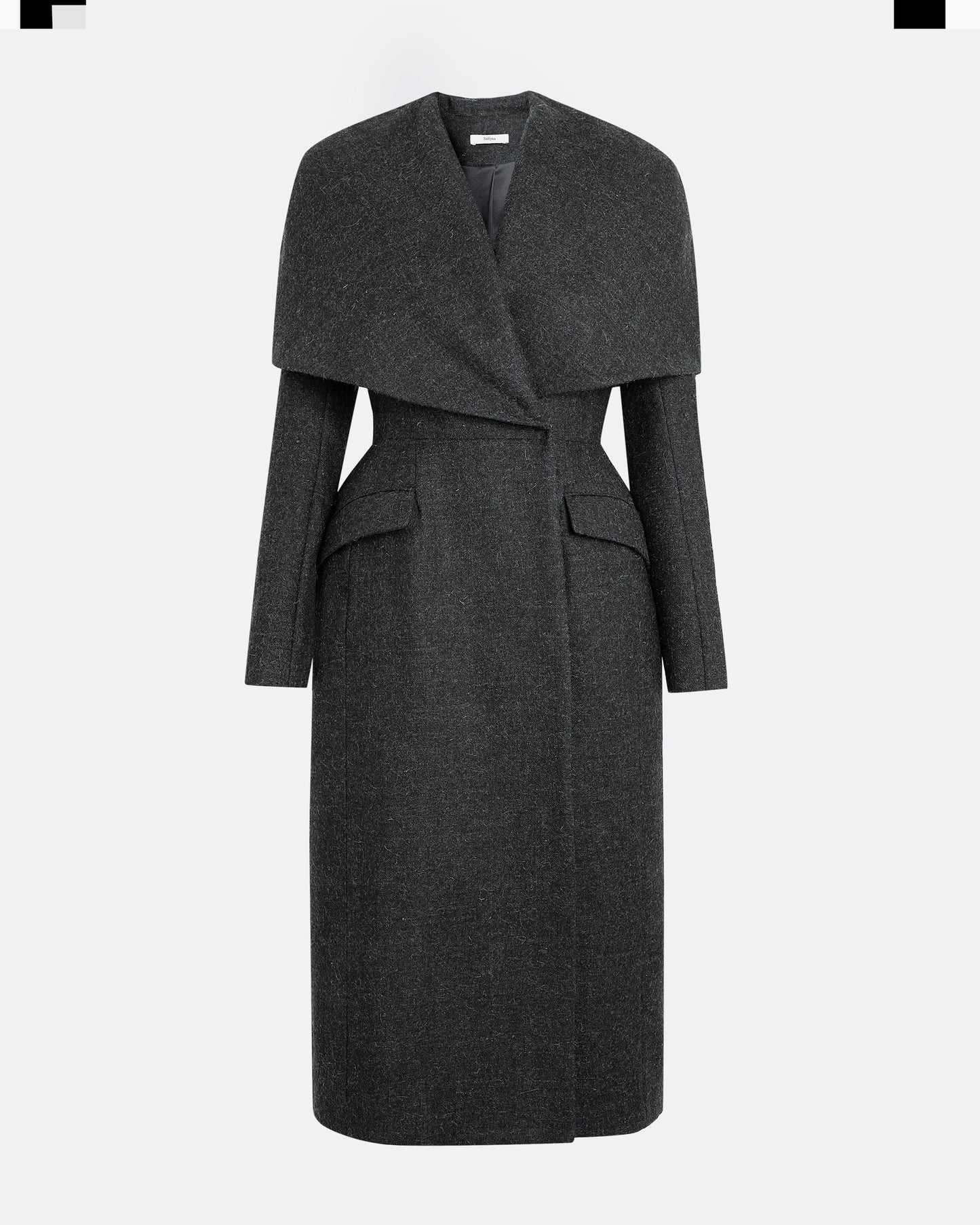 Hannah Speckled Grey Coat