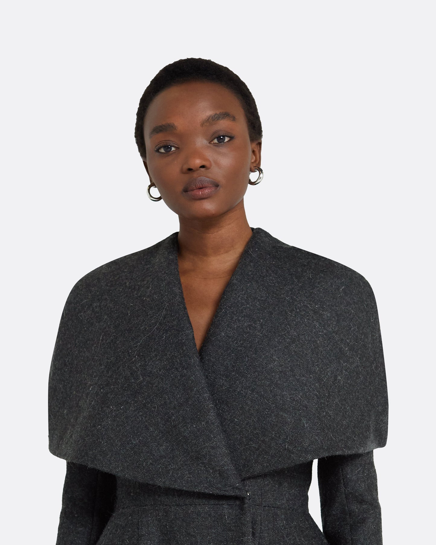 Hannah Speckled Grey Coat