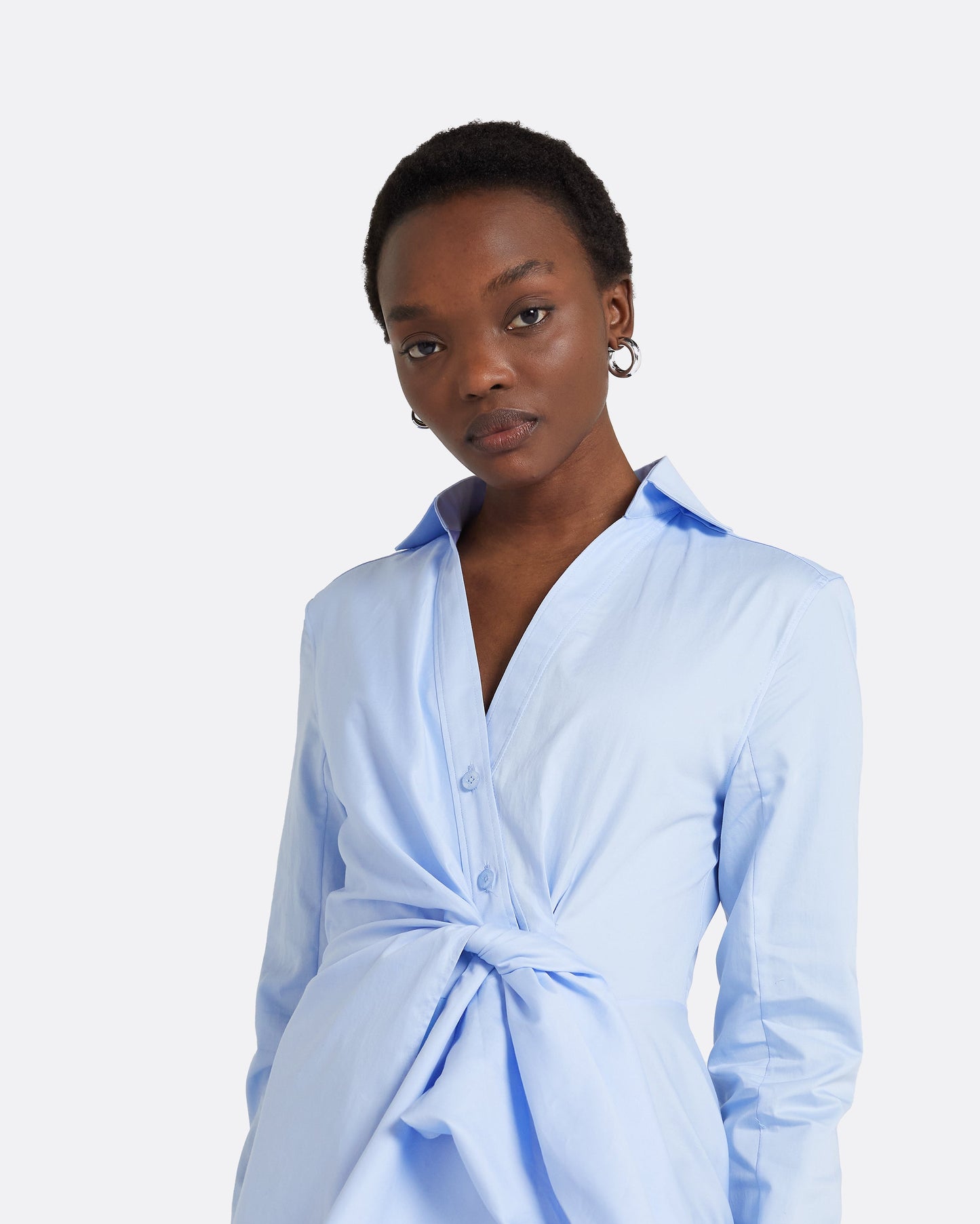Asteria Soft Sky Cotton Dress