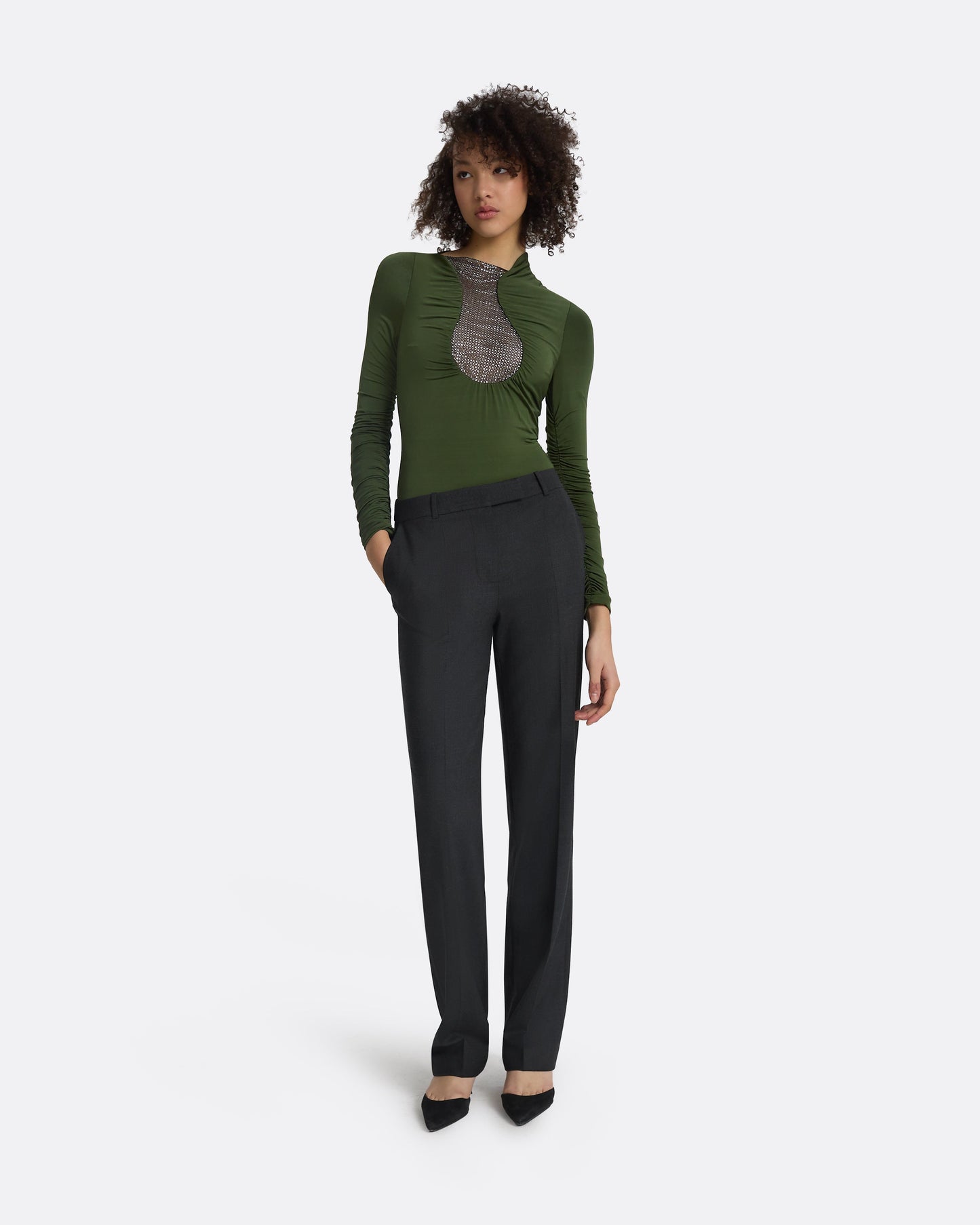 Trista Charcoal Trousers
