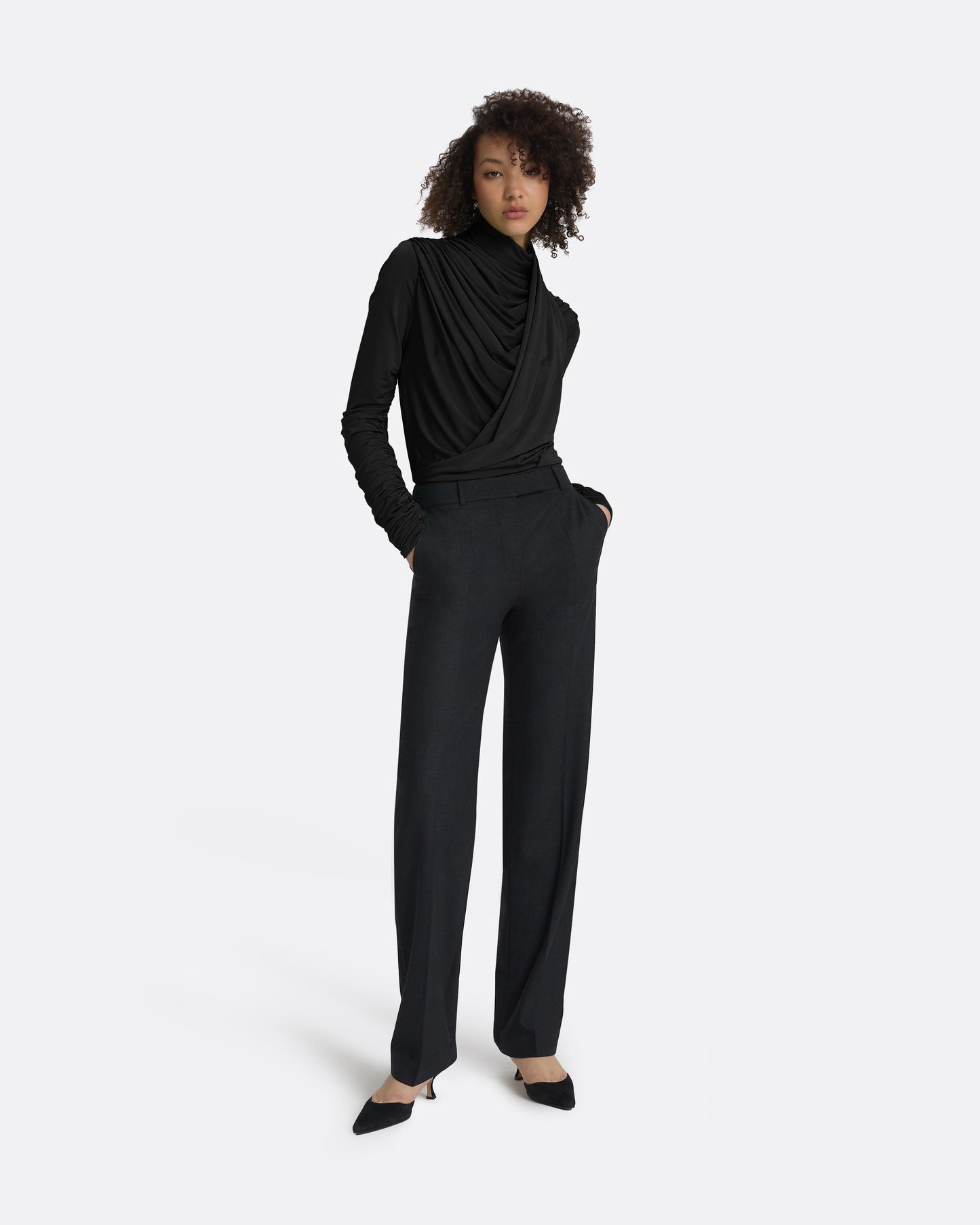 Trista Charcoal Trousers