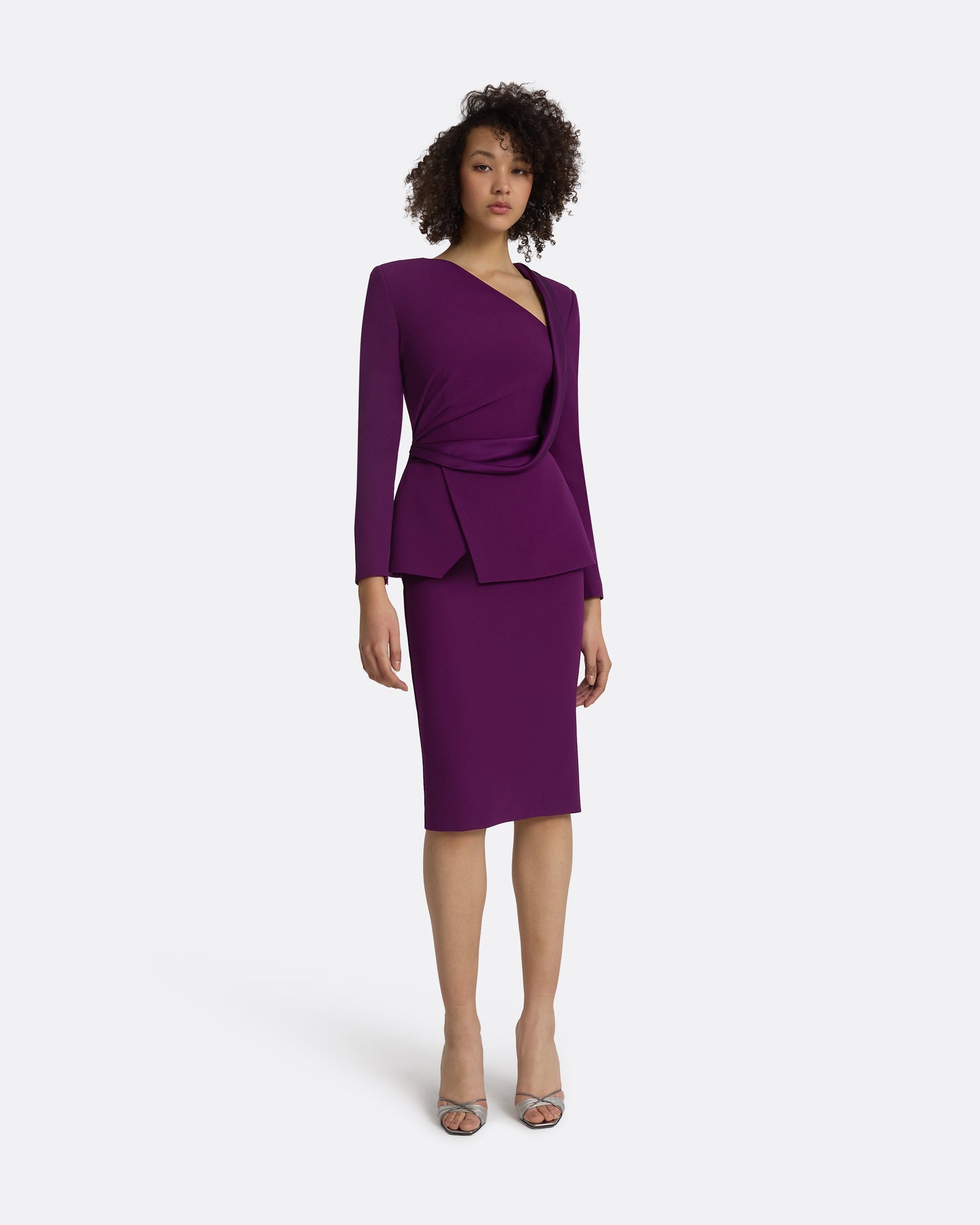 Laurana Currant Midi Dress