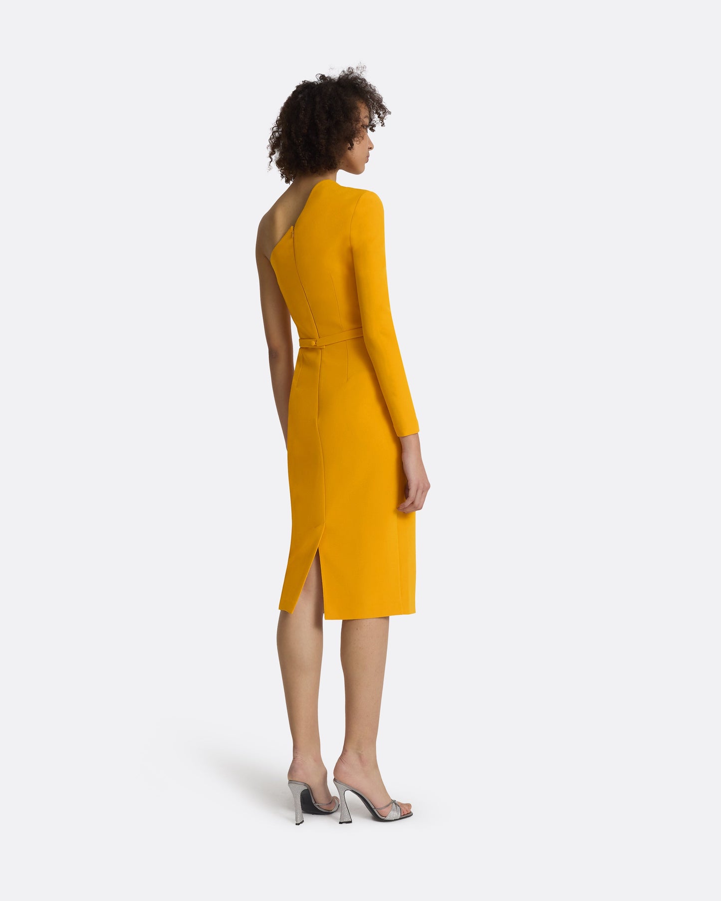 Qwenda Ochre Midi Dress