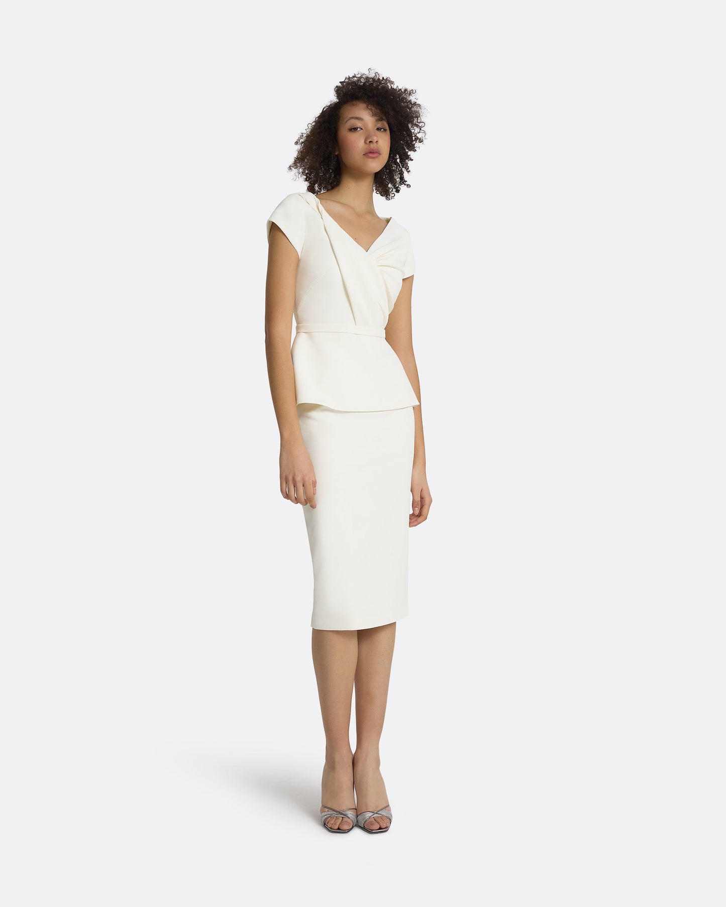 Nuvalle Ivory Midi Dress