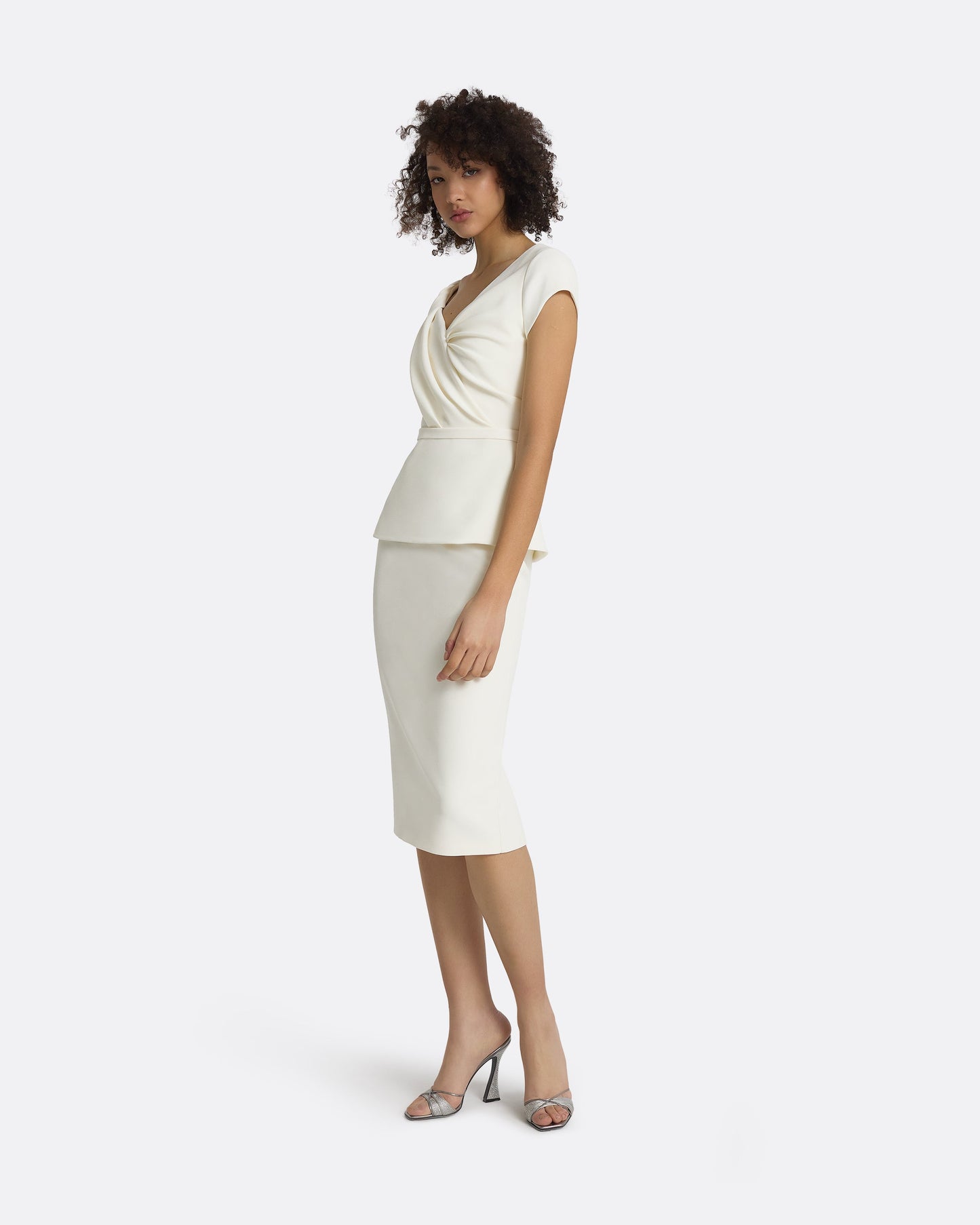 Nuvalle Ivory Midi Dress