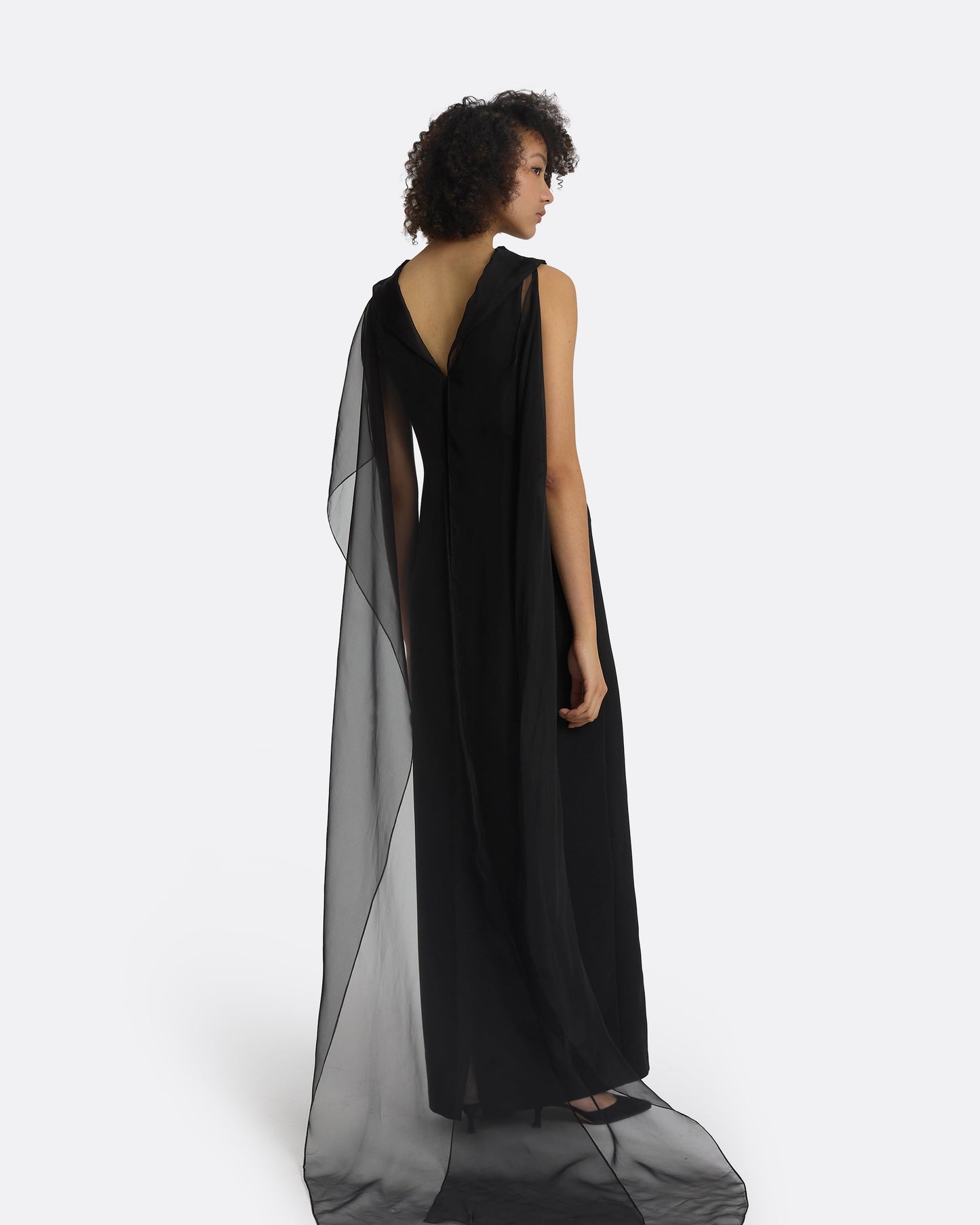 Aylina Black Long Dress