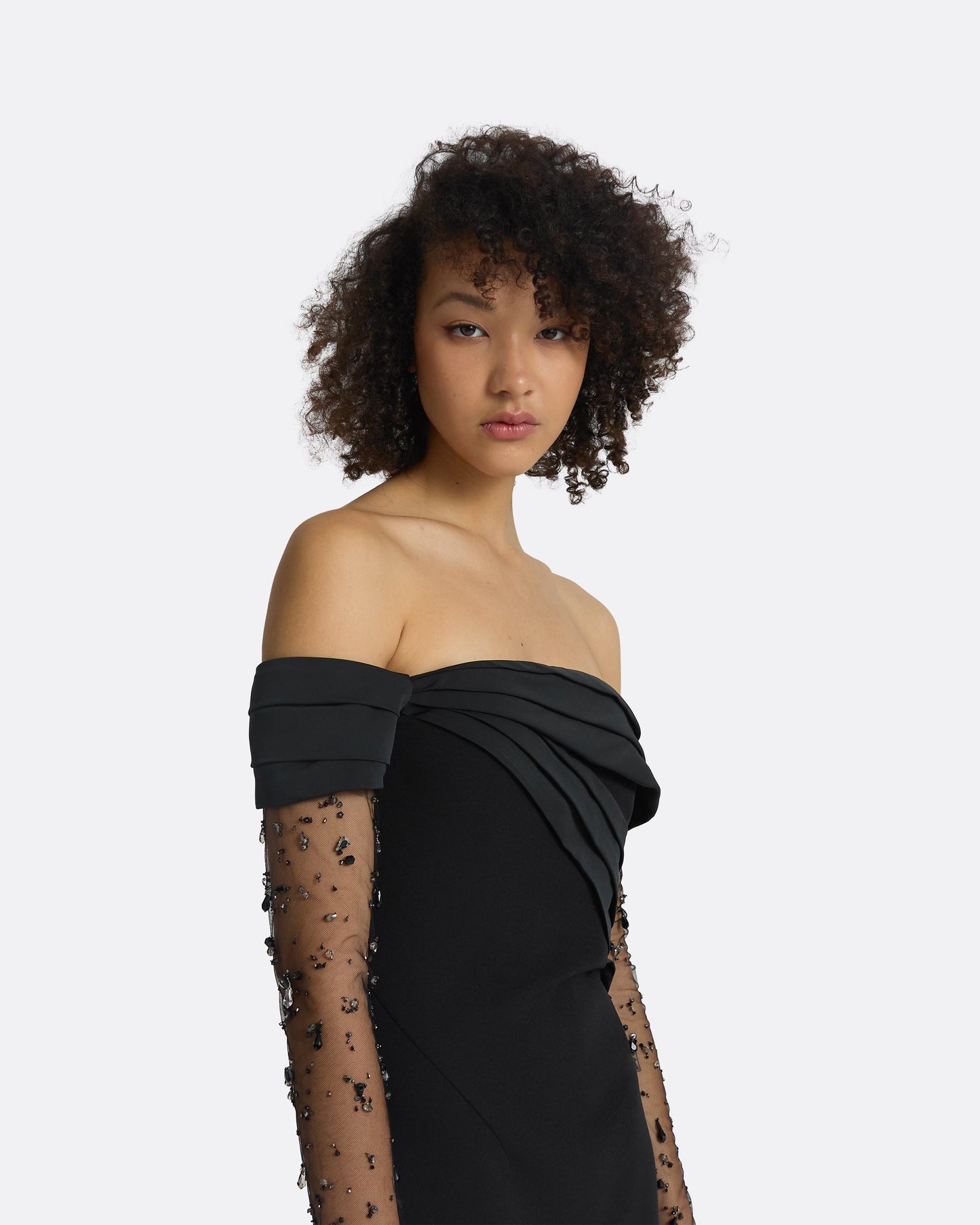 Serilda Black Long Dress