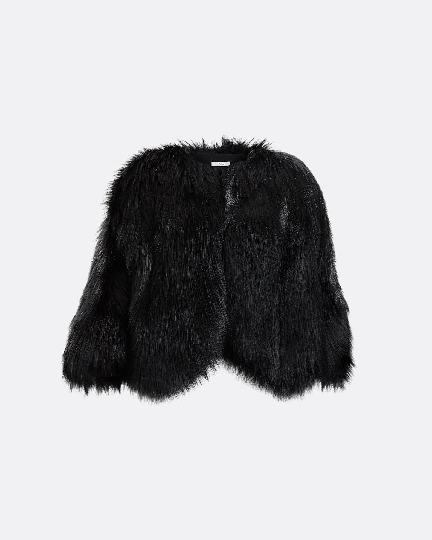 Ezra Black Faux Fur Jacket