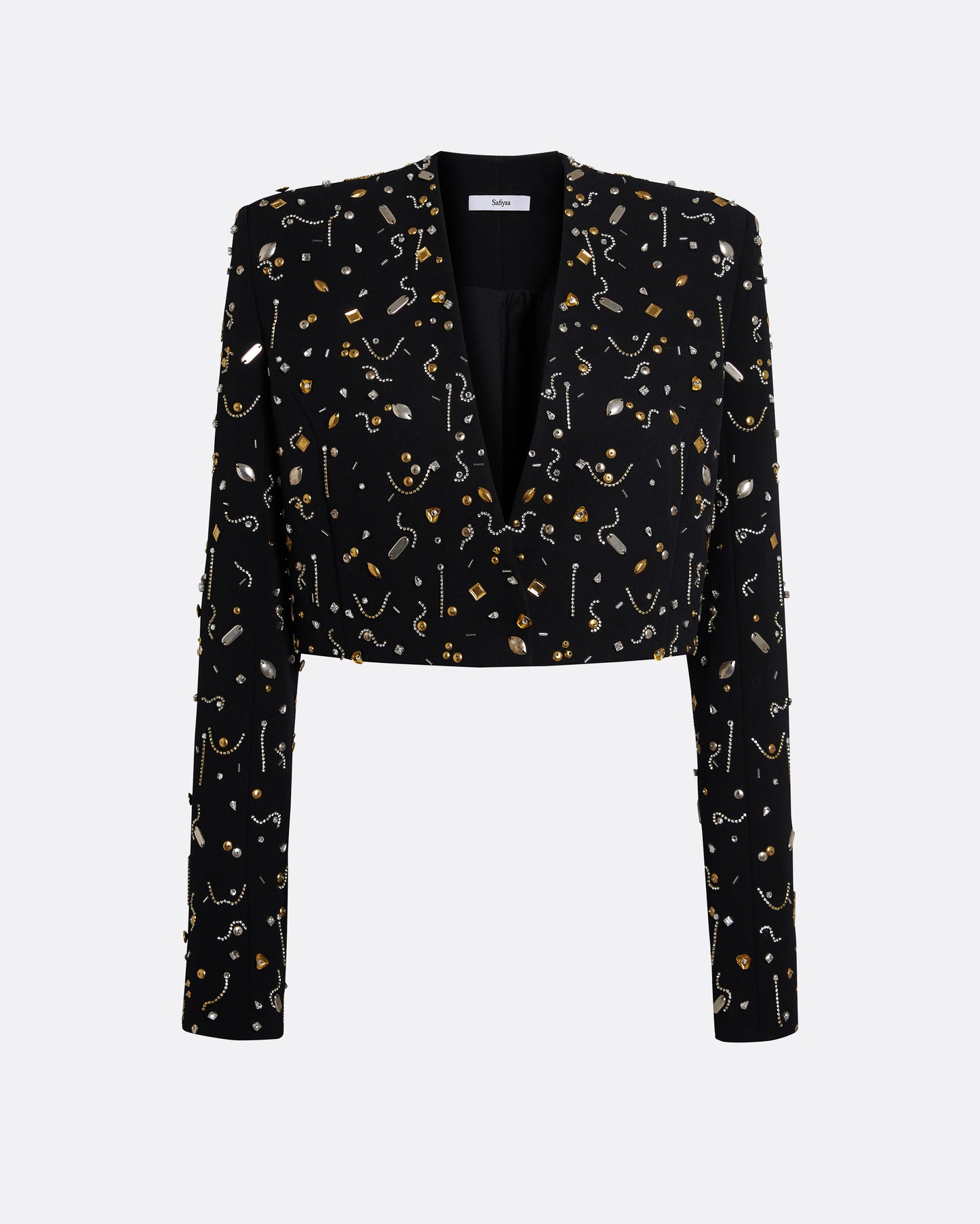 Crainelle Black & Celestial Scatter Embroidery Jacket