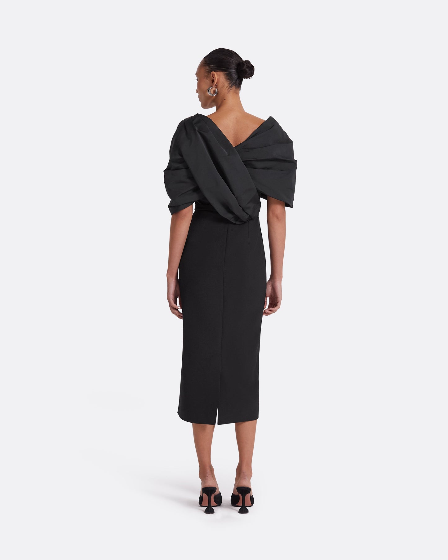 Roma Black Midi Dress