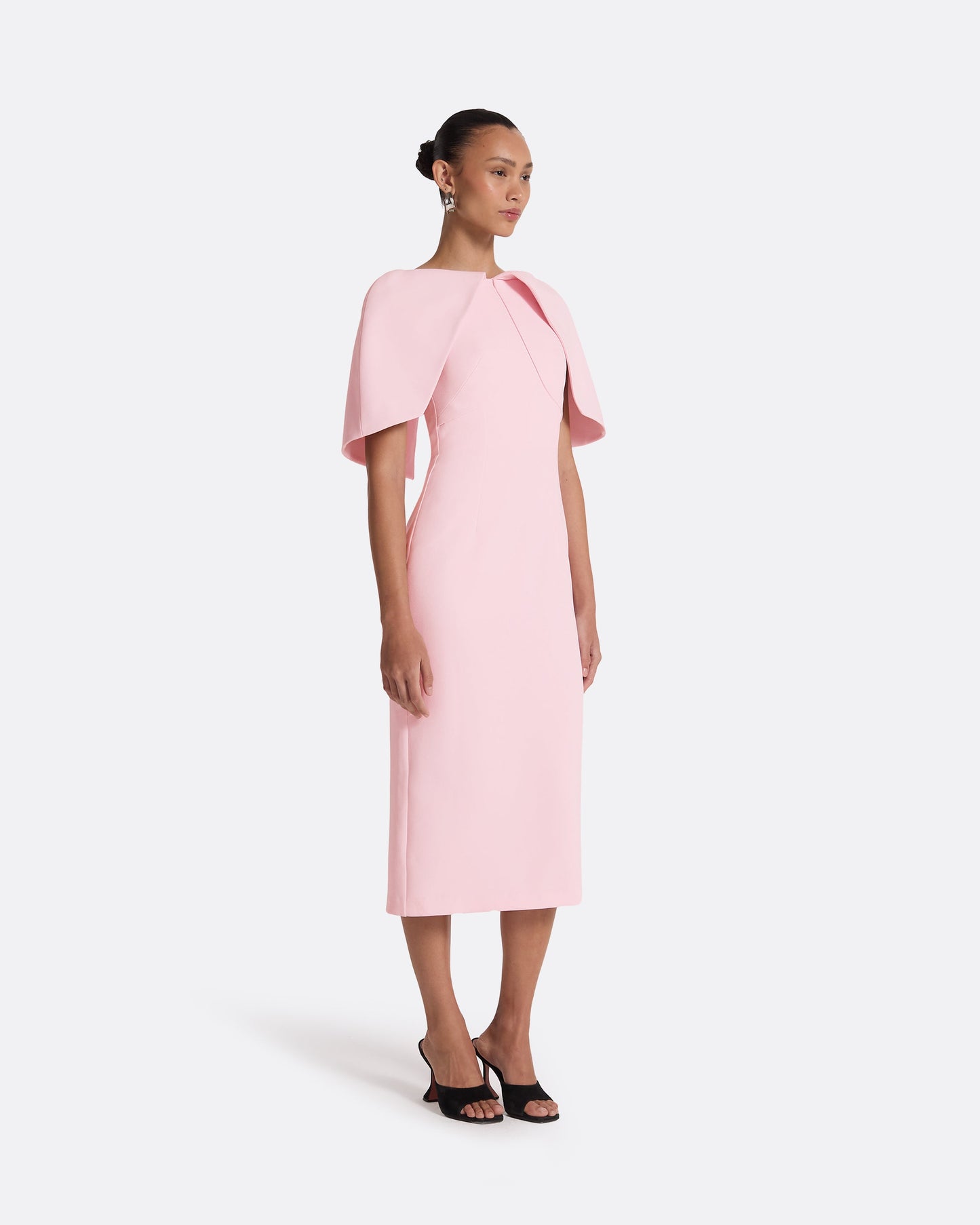 Barb Peony Blush Midi Dress