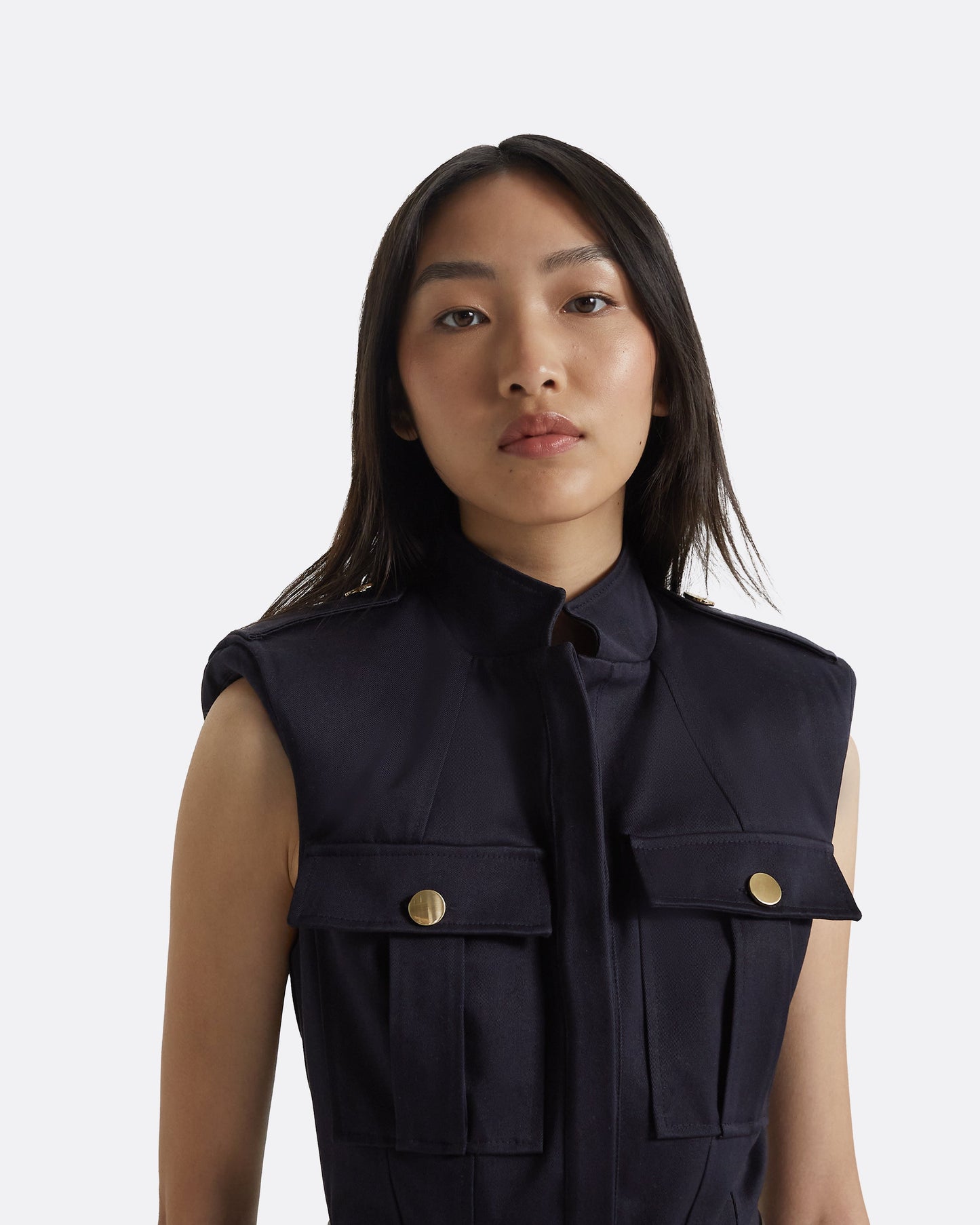 Lani Midnight Navy Midi Dress