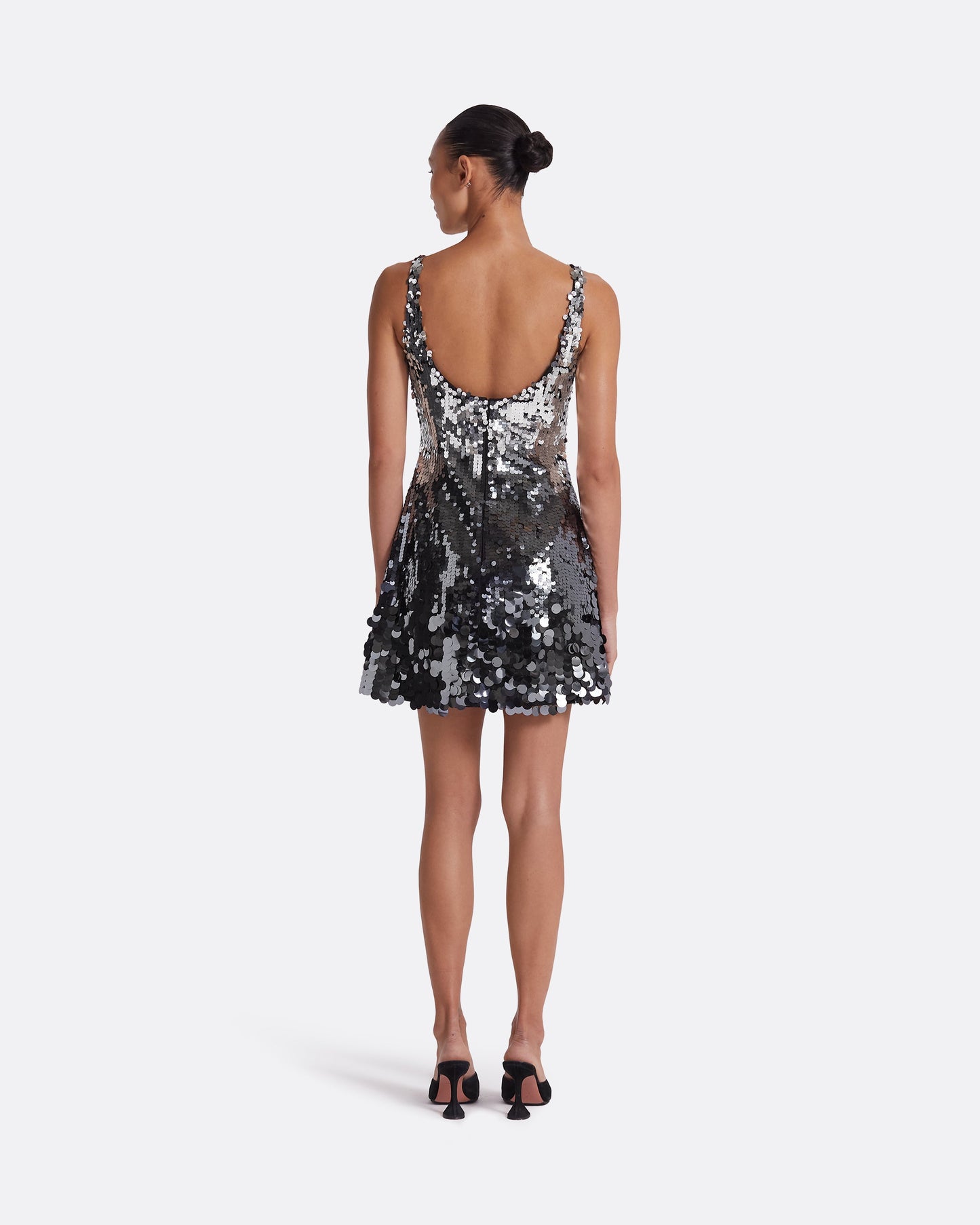 Guida Gunmetal Short Dress