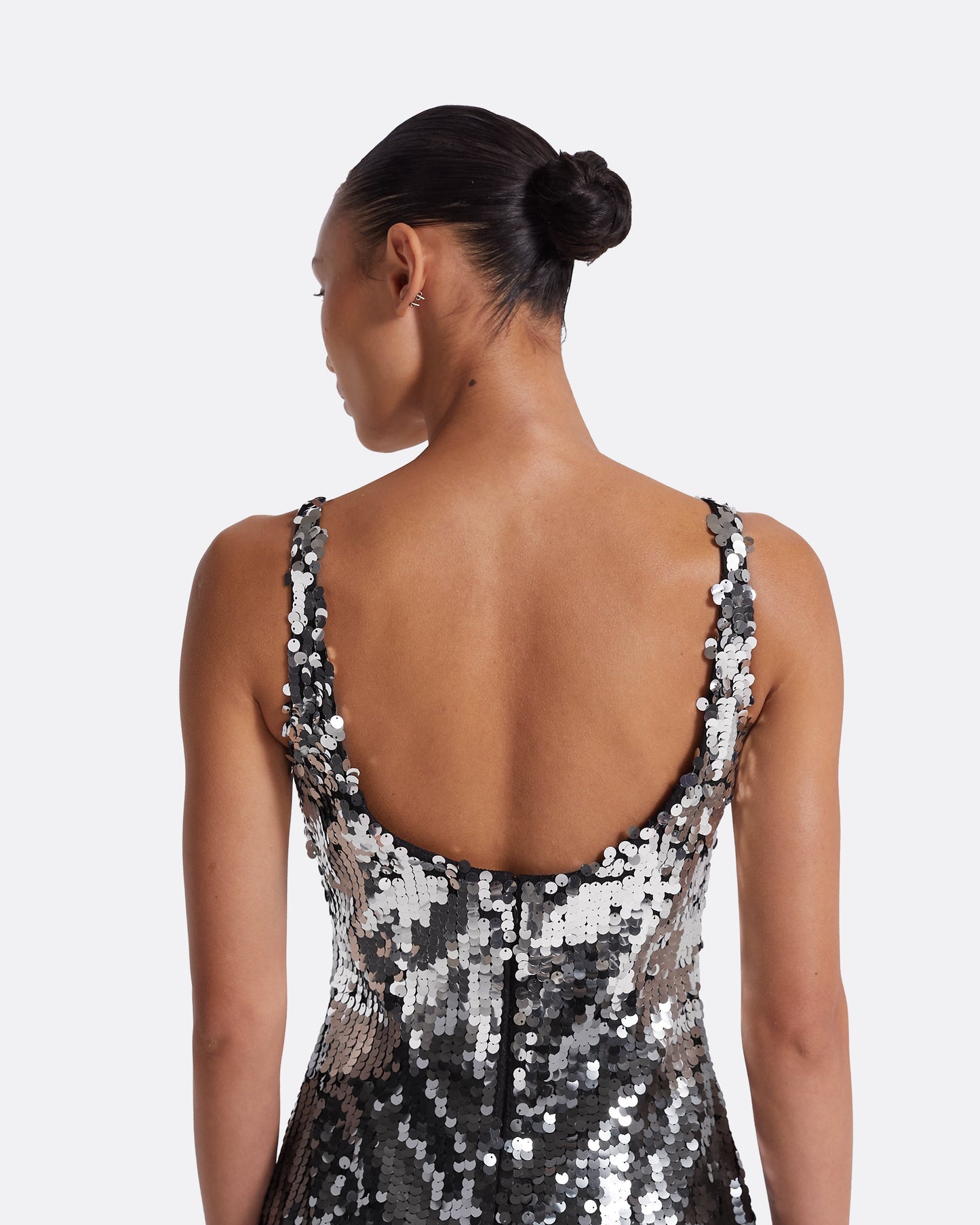 Guida Gunmetal Short Dress