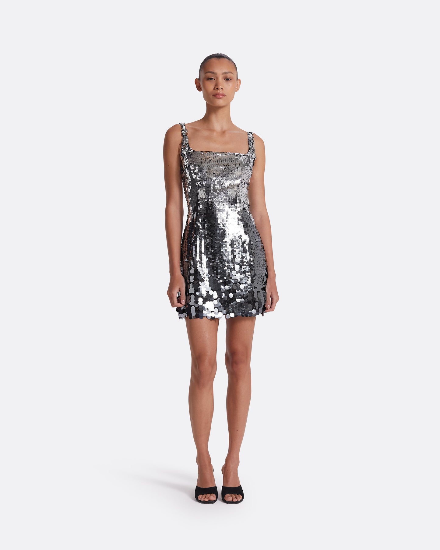 Guida Gunmetal Short Dress