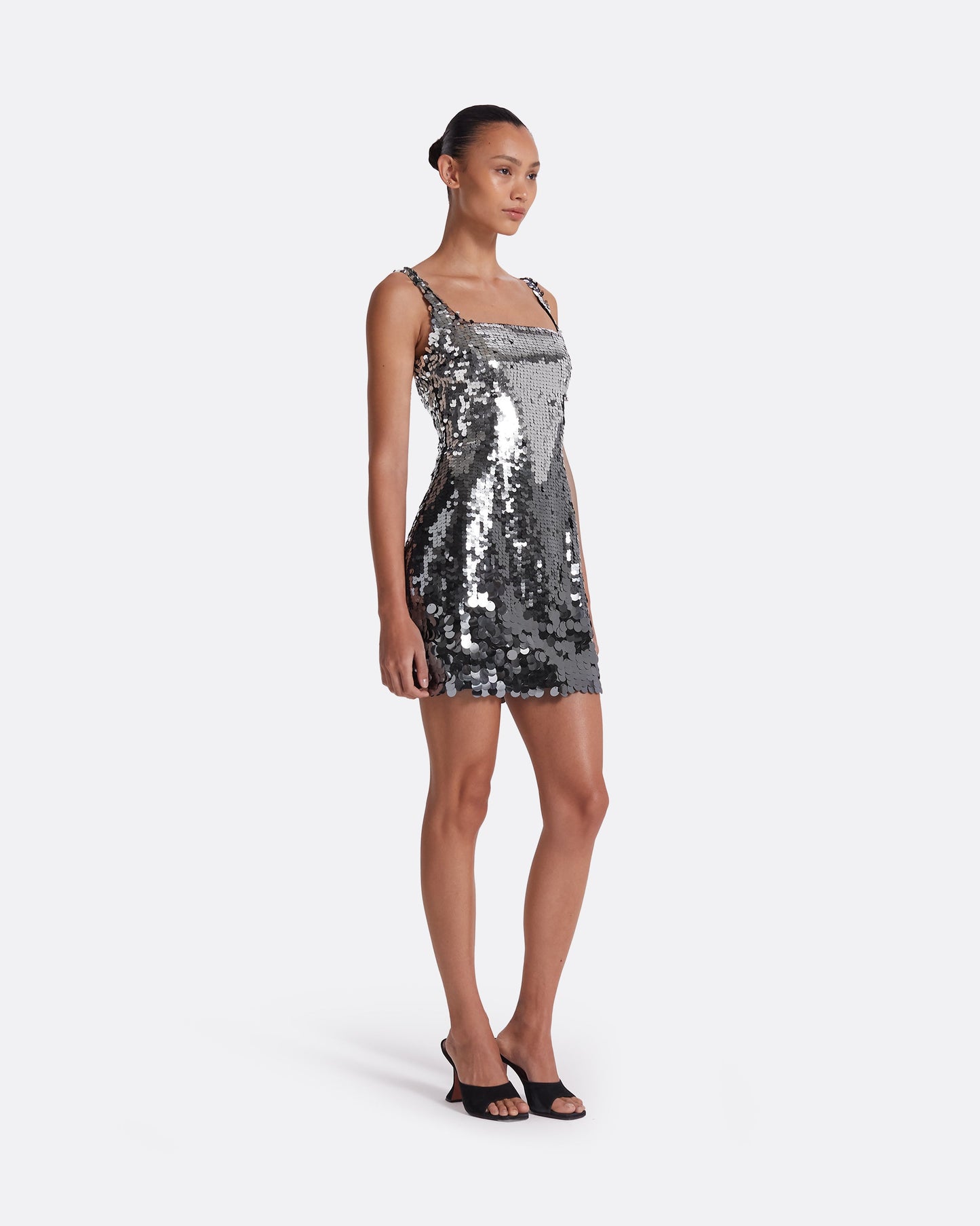 Guida Gunmetal Short Dress