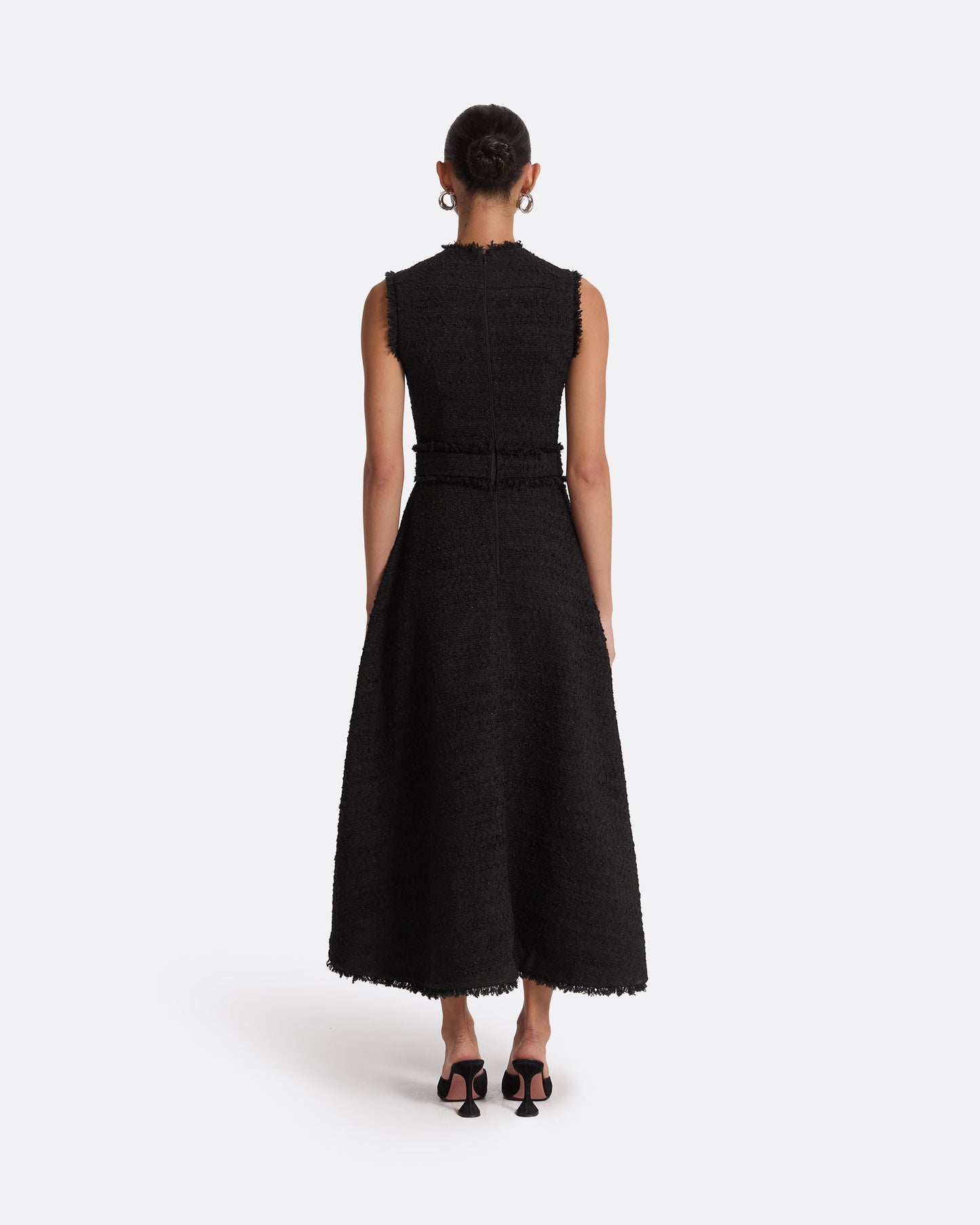 Mary Black Midi Dress