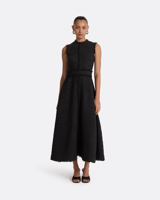 Mary Black Midi Dress