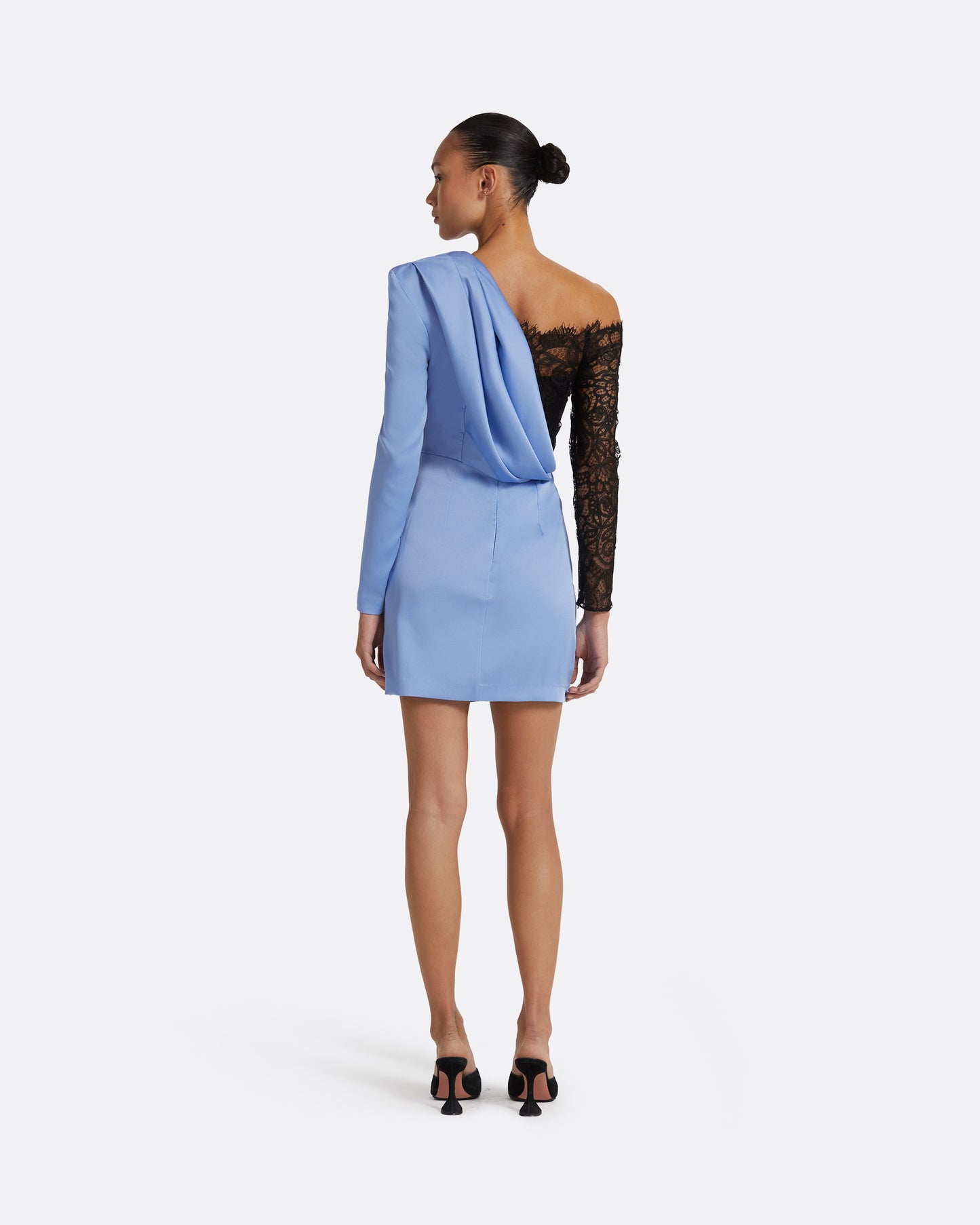 Suzie Carolina Blue & Black Short Dress