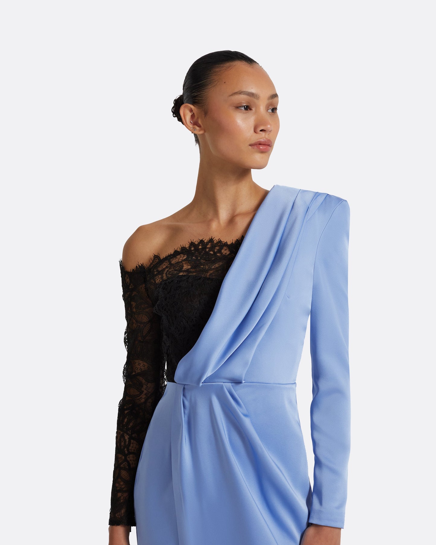 Suzie Carolina Blue & Black Short Dress