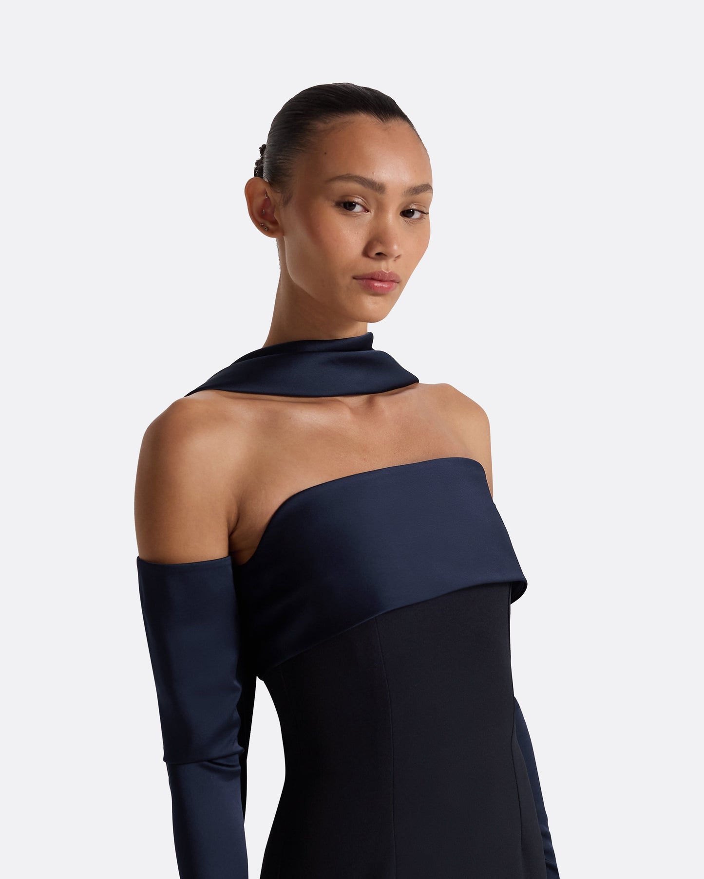 Roshana Midnight Navy Long Dress