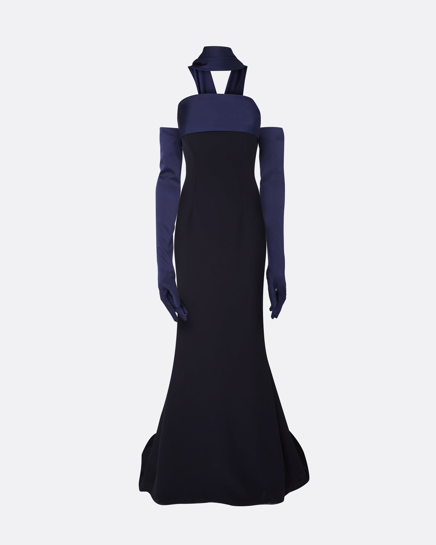 Roshana Midnight Navy Long Dress
