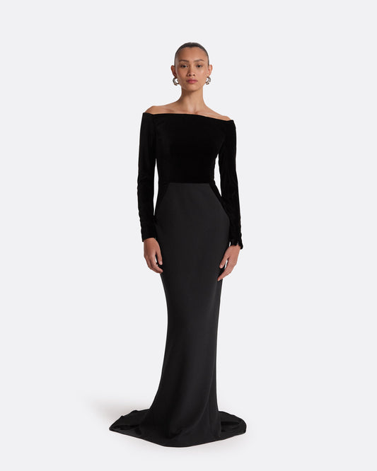 Pazienza Black Long Dress