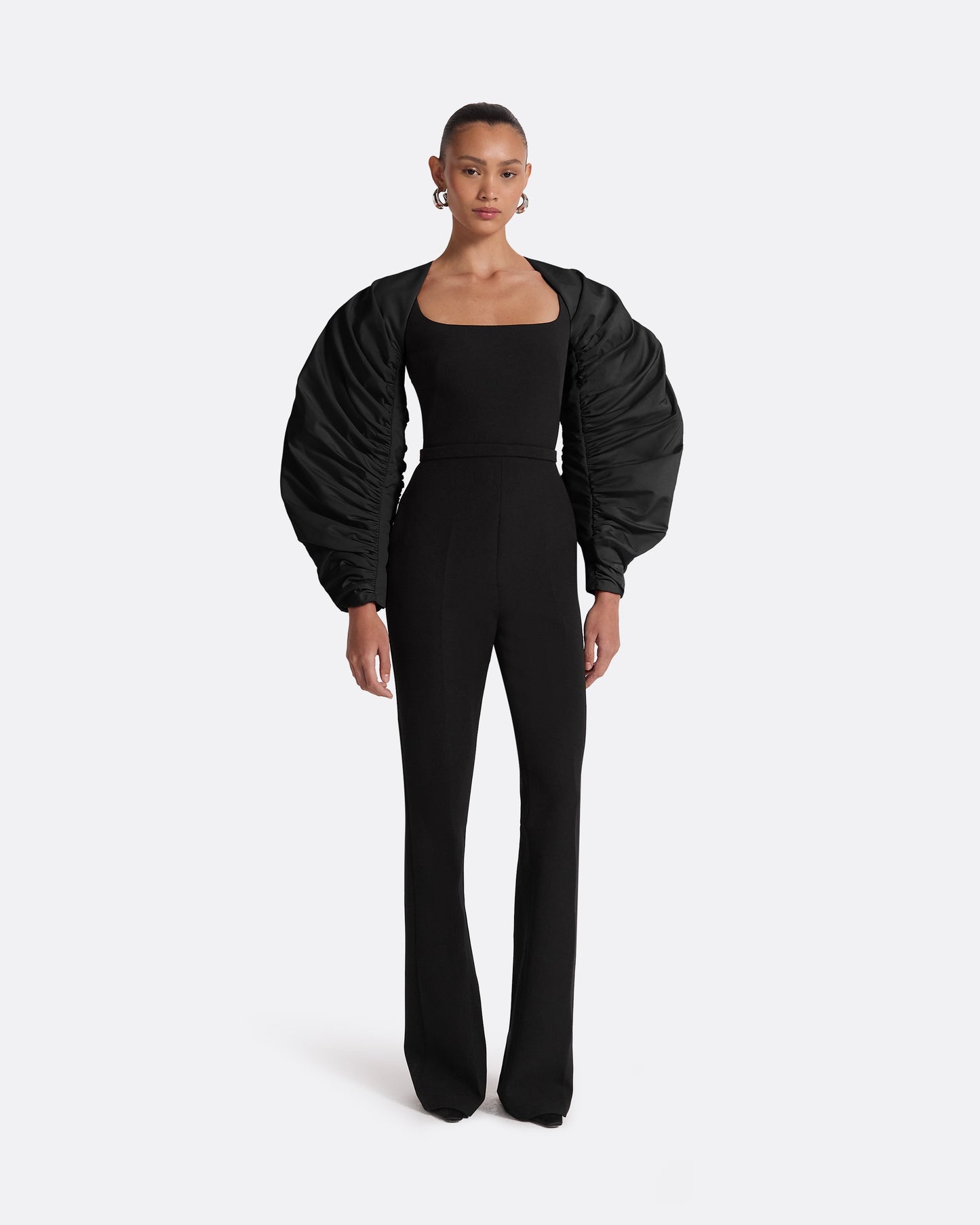 Honi Black Harness & Bele Black Jumpsuit