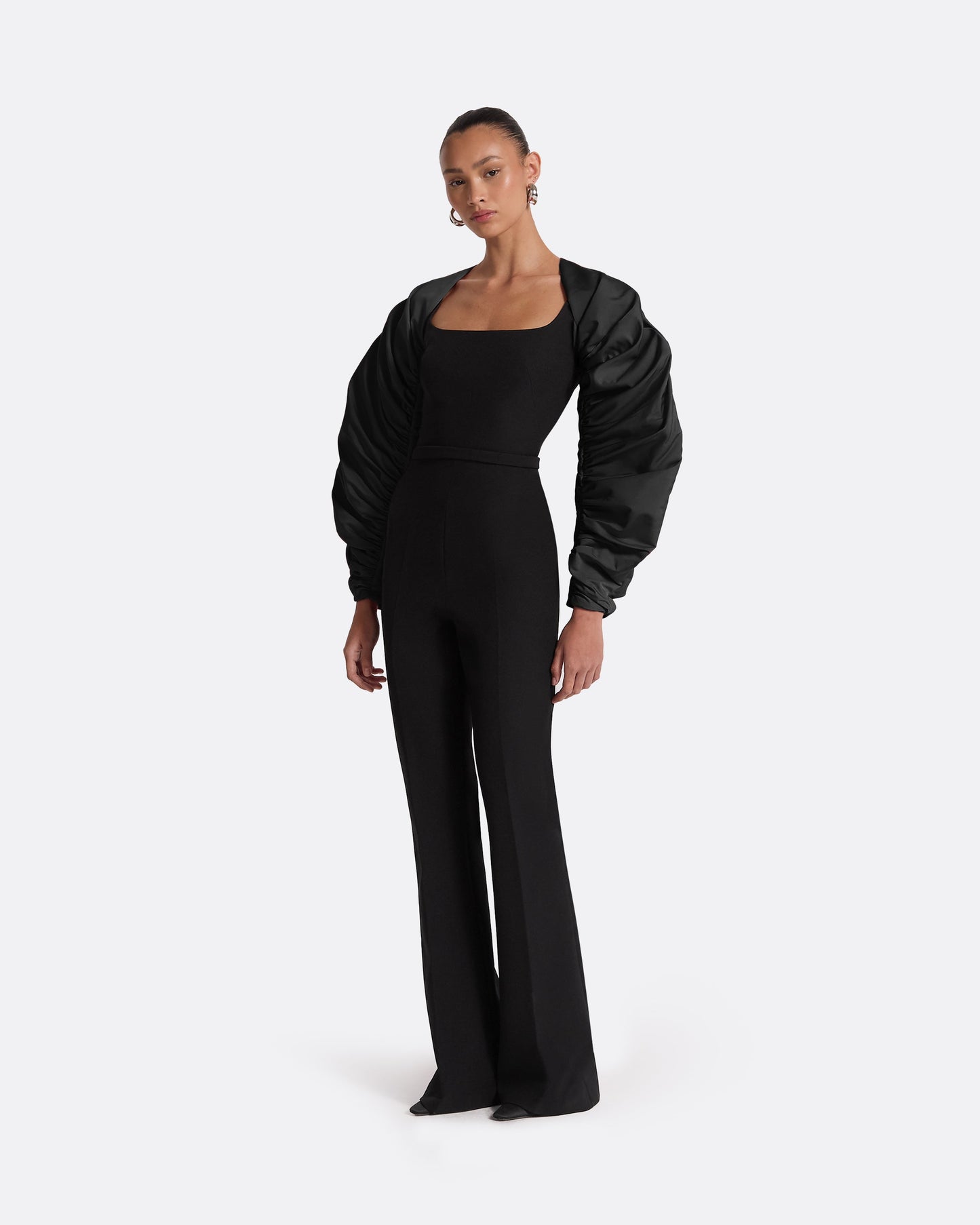 Honi Black Harness & Bele Black Jumpsuit