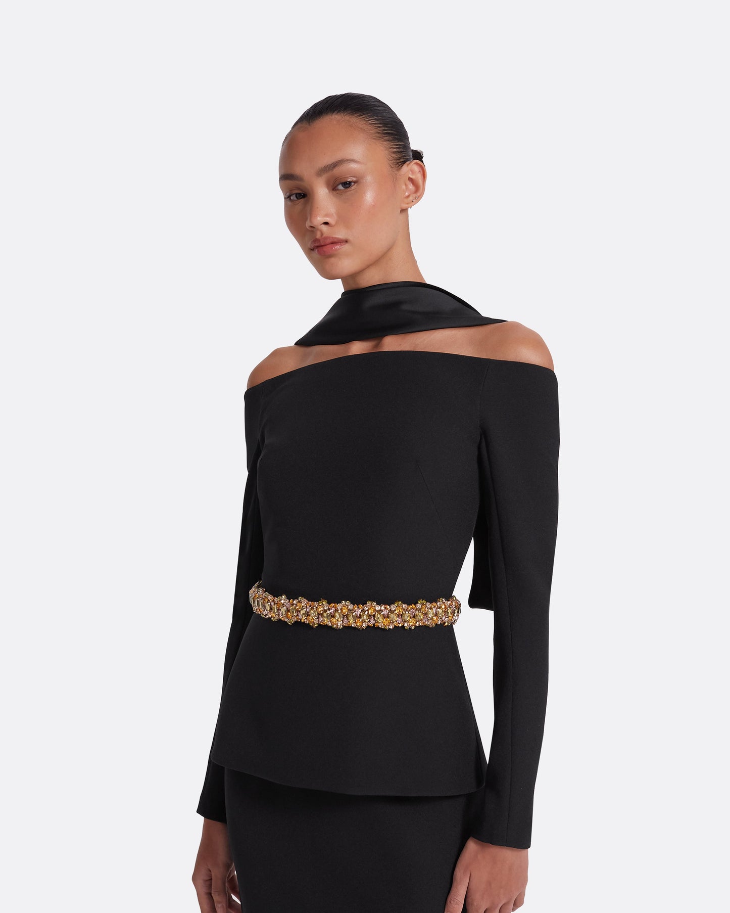 Luda Black Midi Dress