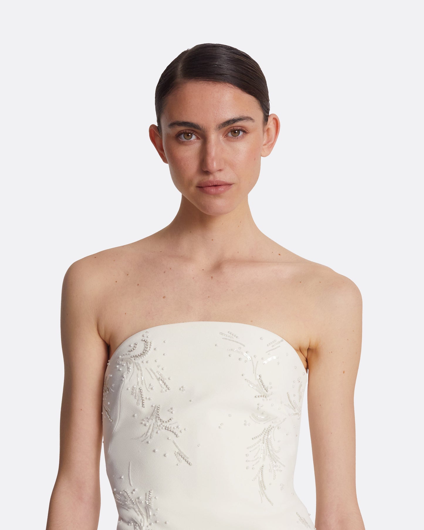 Rowan Ivory and Fern Embroidery Short Dress