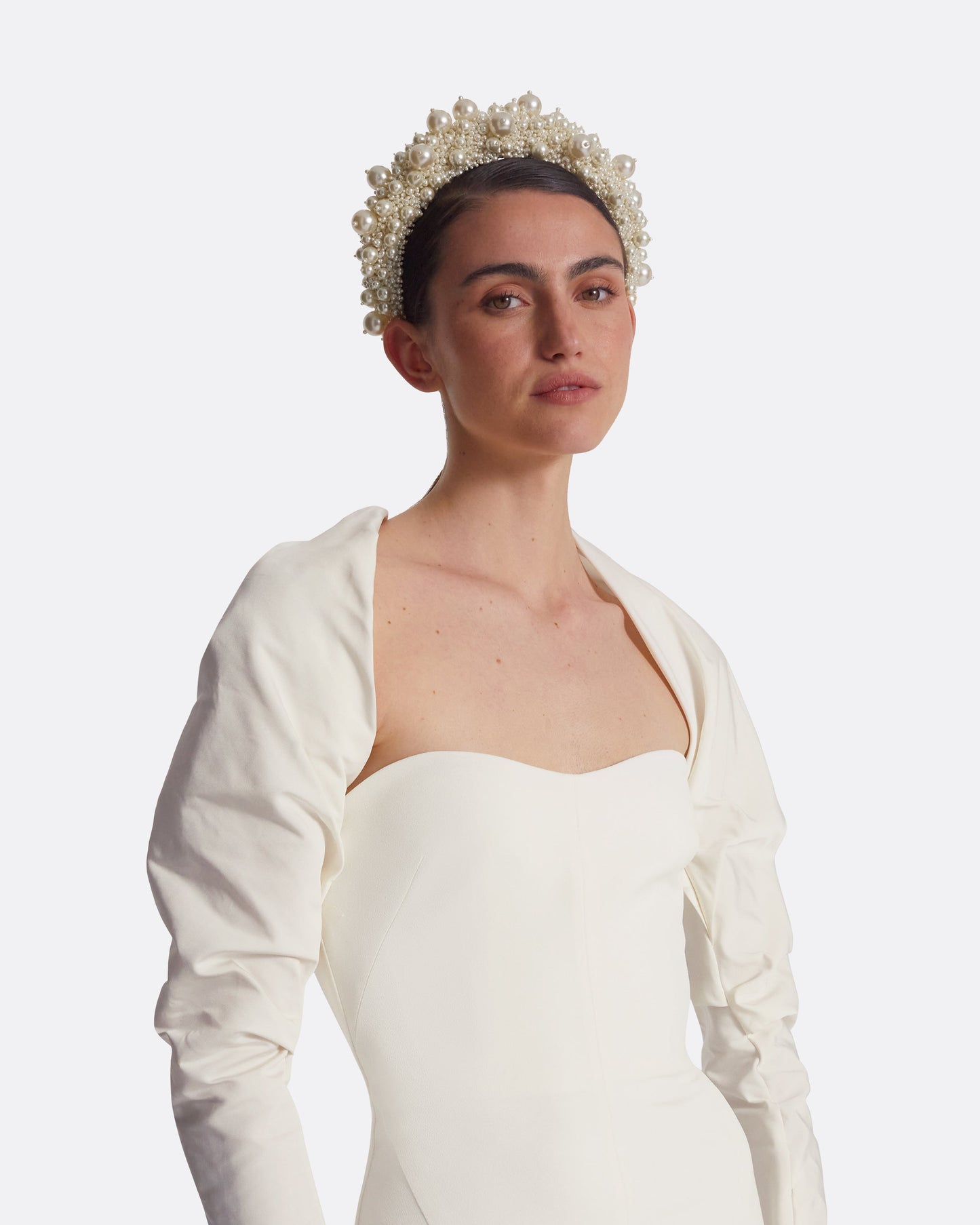 Romane Ivory Midi Dress