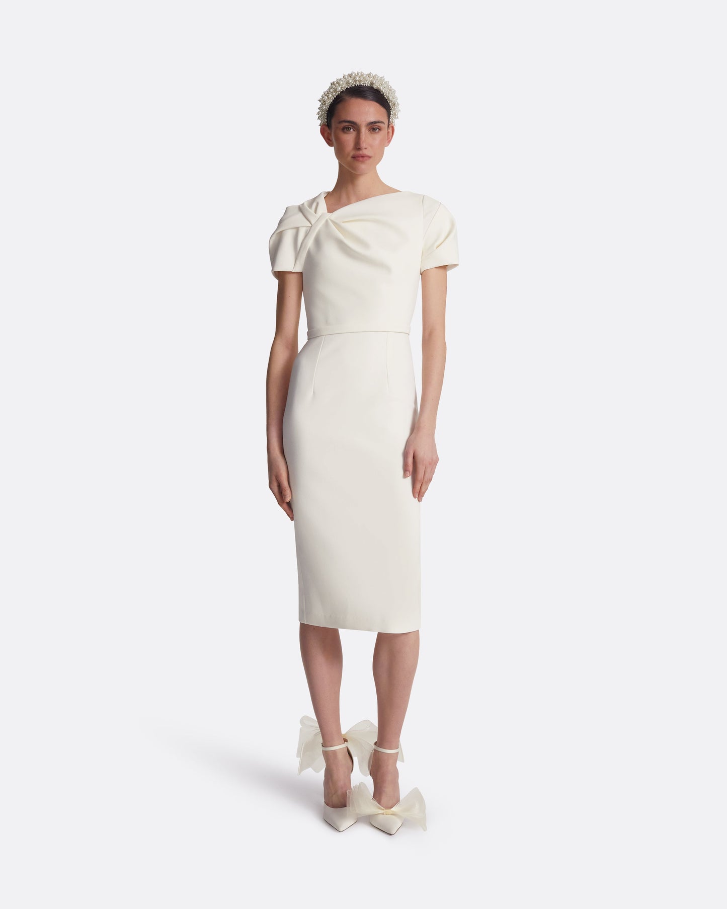 Callina Ivory Midi Dress