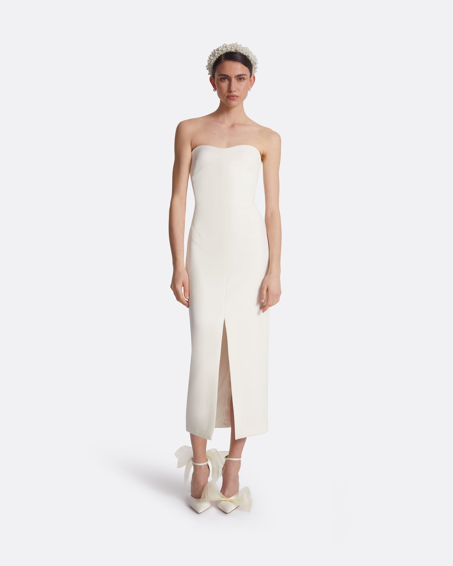 Peggie Ivory Midi Dress
