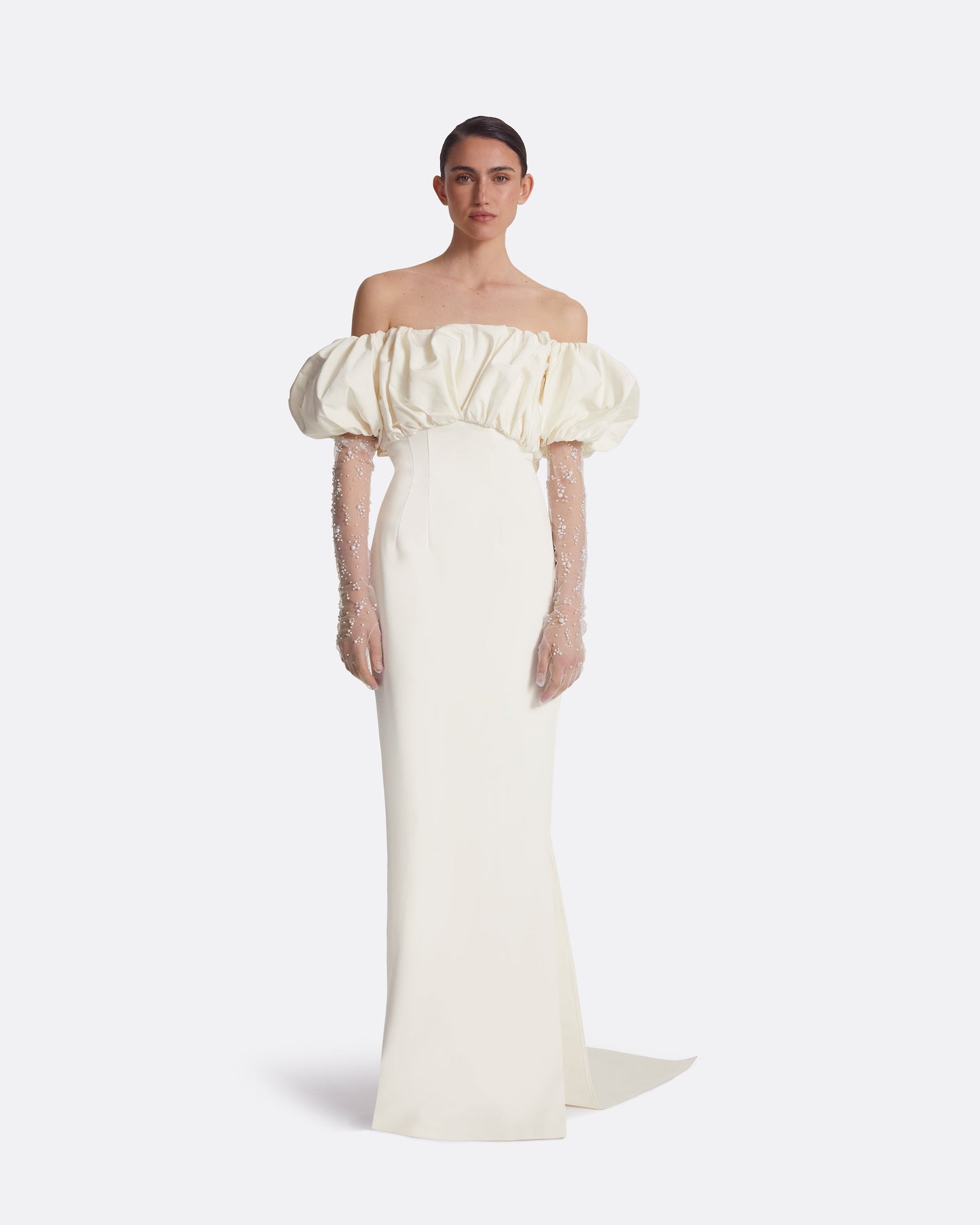 Milia Ivory Long Dress